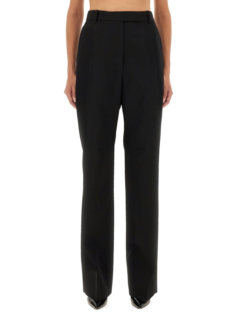 PANTALONE IN LANA SHARP CON PIEGHE