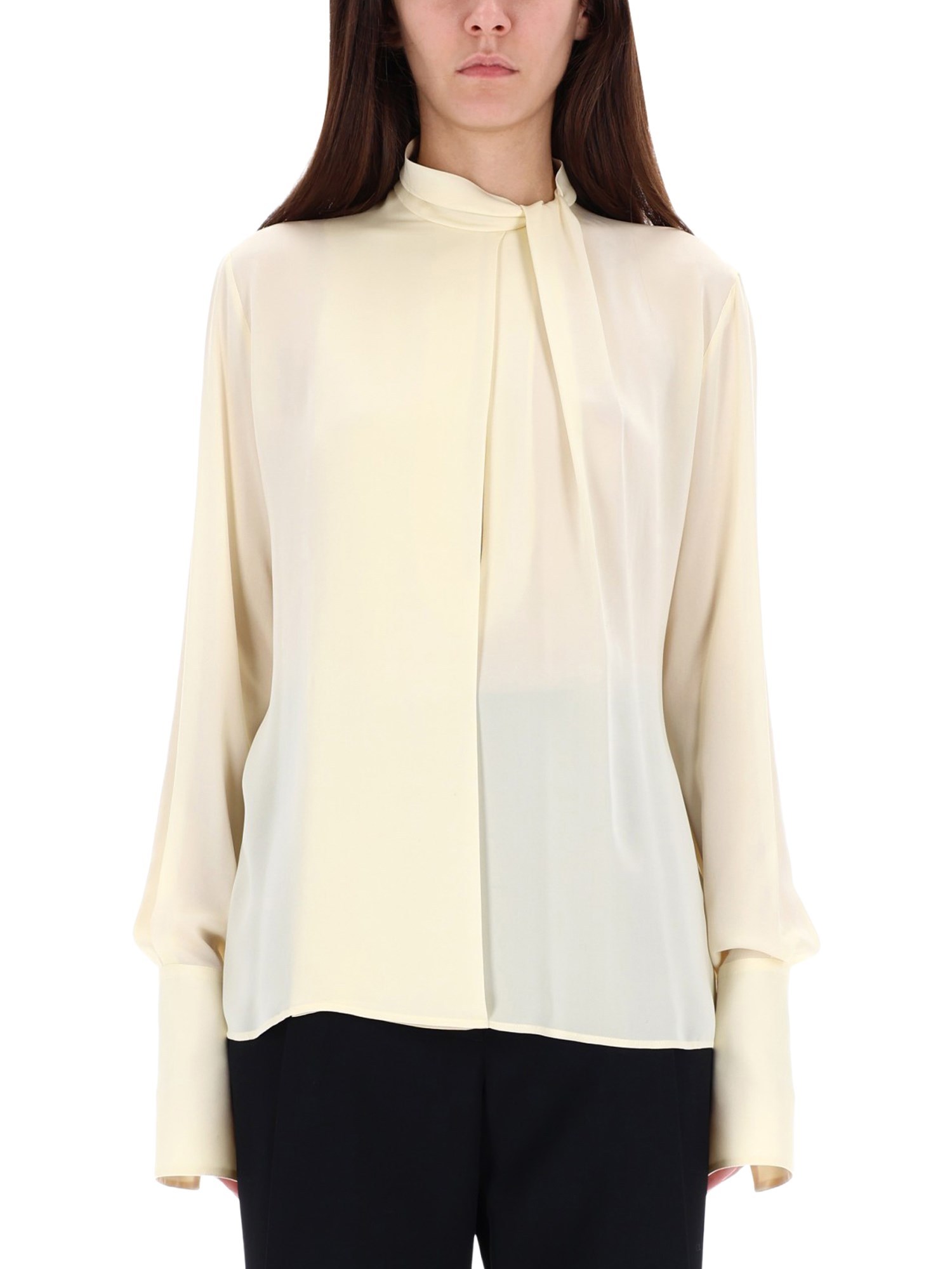 Tom Ford Silk Georgette Blouse In Multi