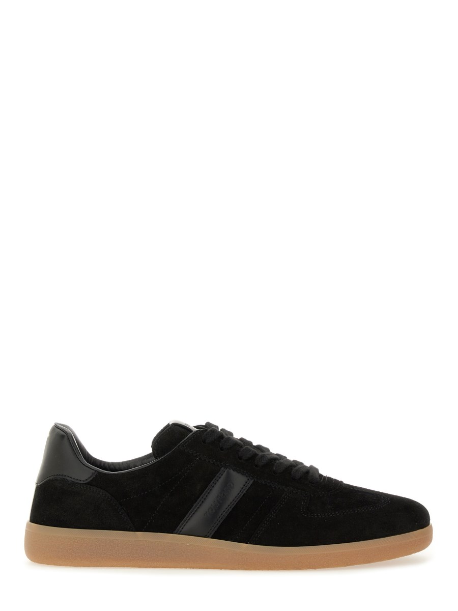 SNEAKER IN PELLE CON LOGO