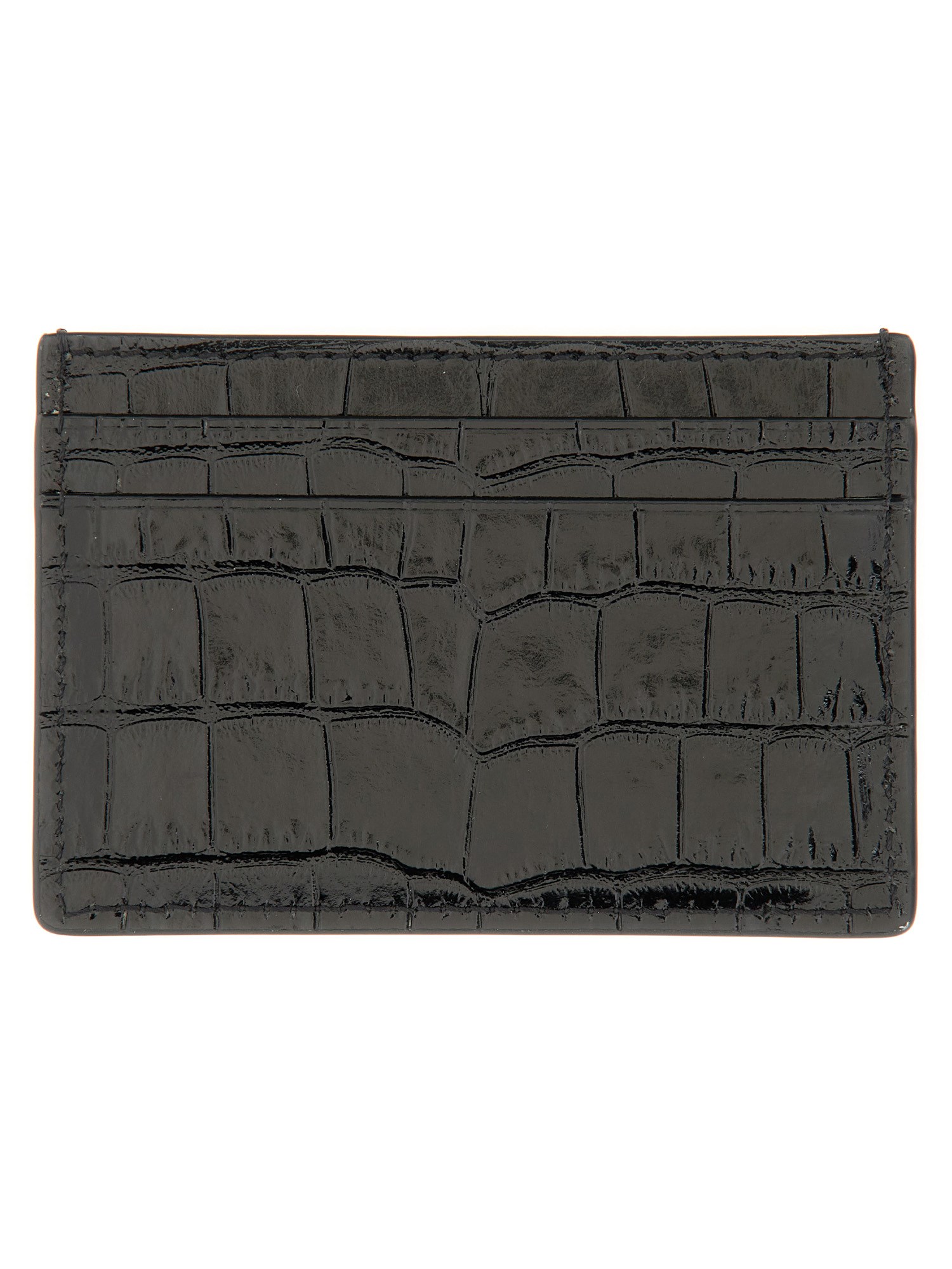 Tom Ford Leather Card Holder In Black
