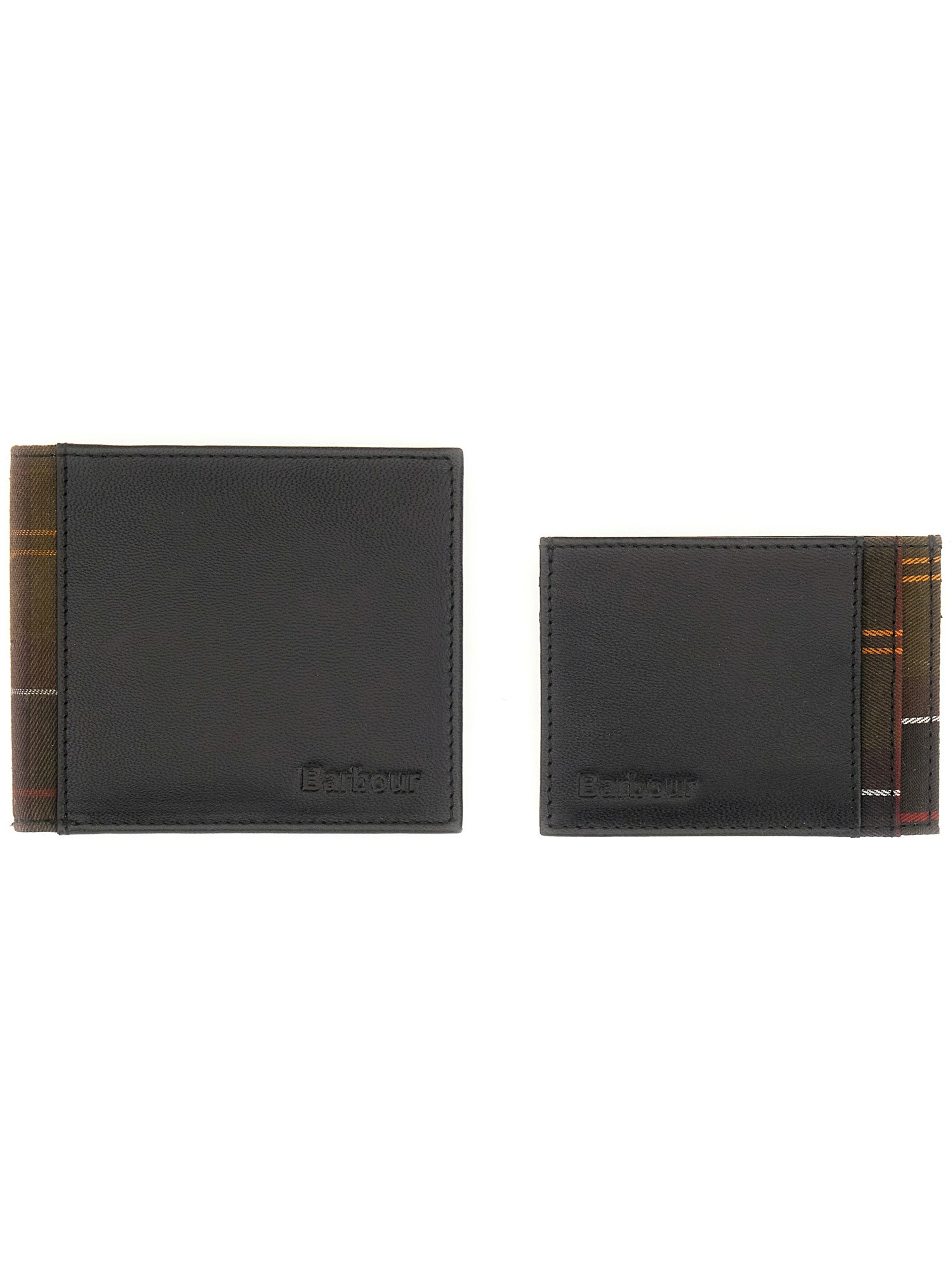 Barbour Set With Wallet And Card Holder In Black