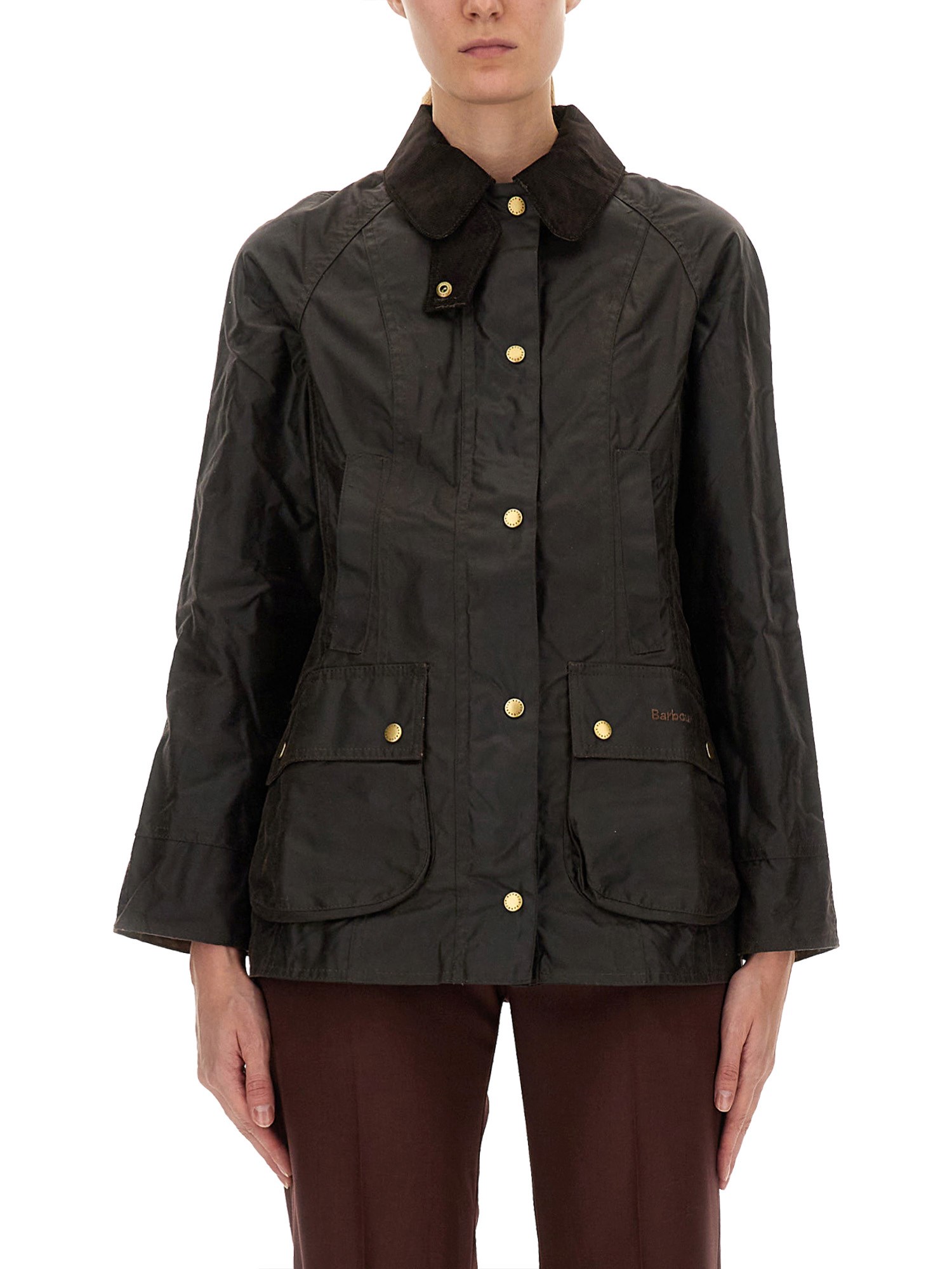 Barbour Classic Beadnell Wax Jacket In Brown
