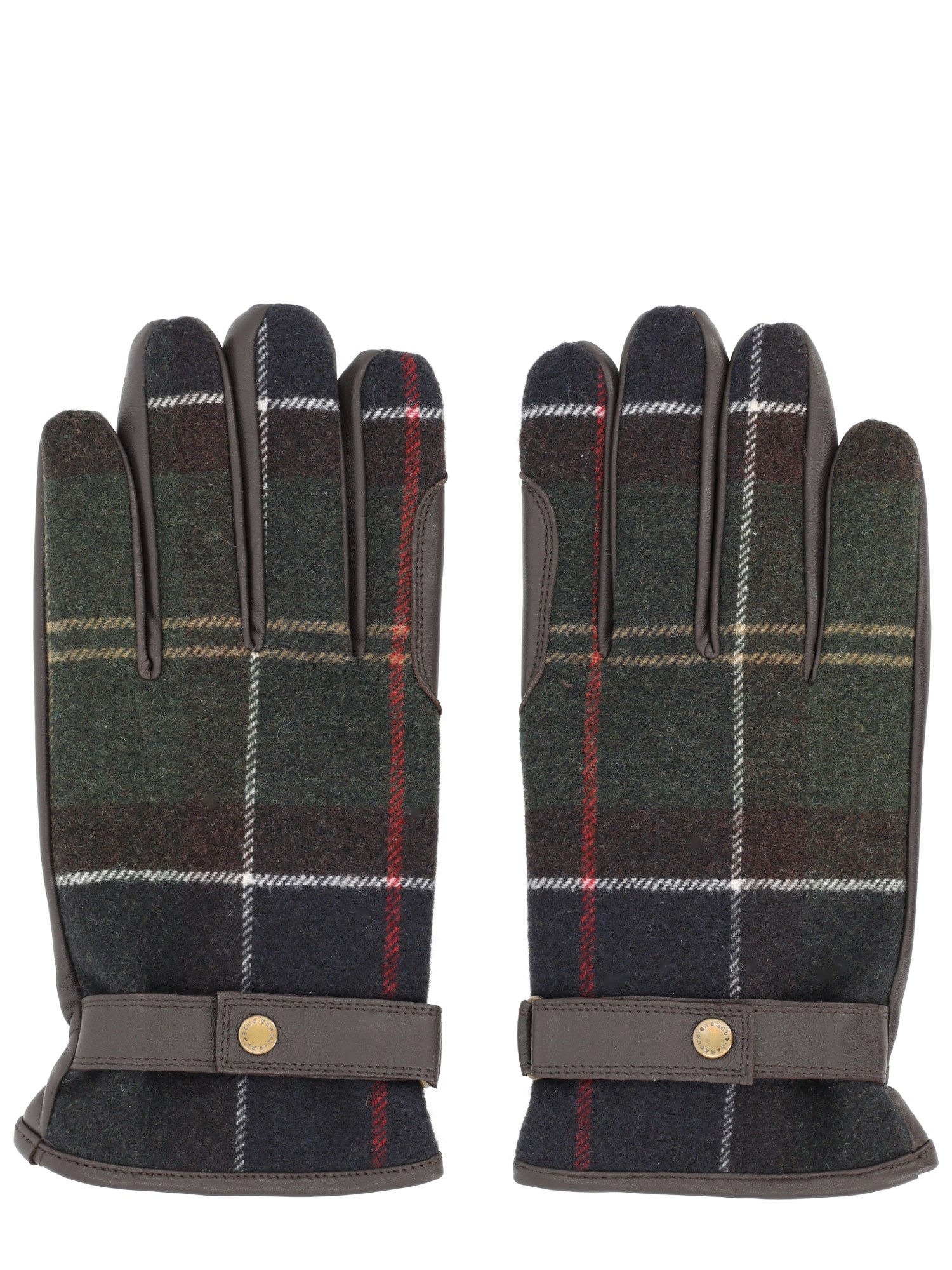 Barbour Gloves With Tartan Pattern In Multi