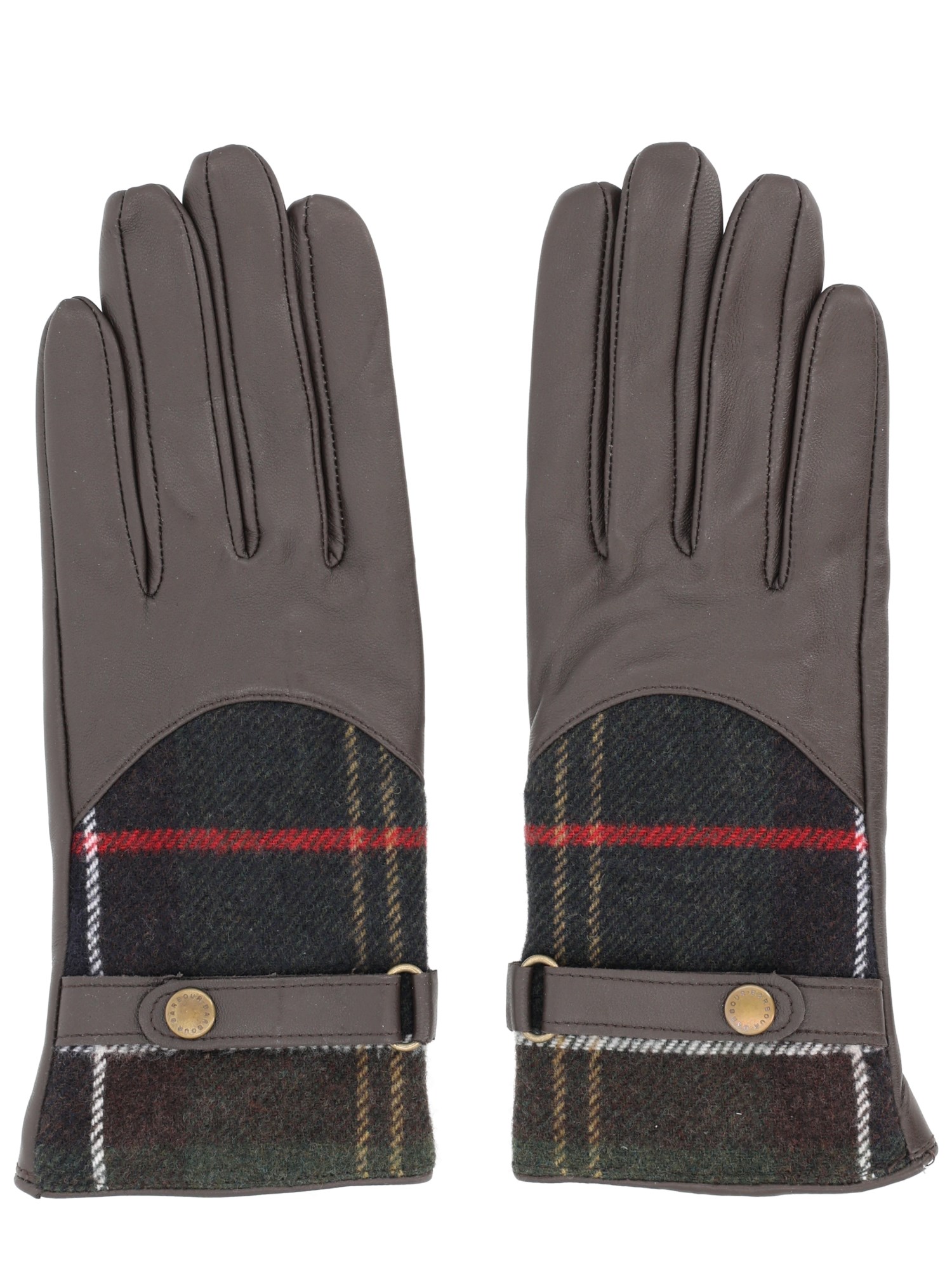 Barbour "dee" Tartan Gloves In Multi