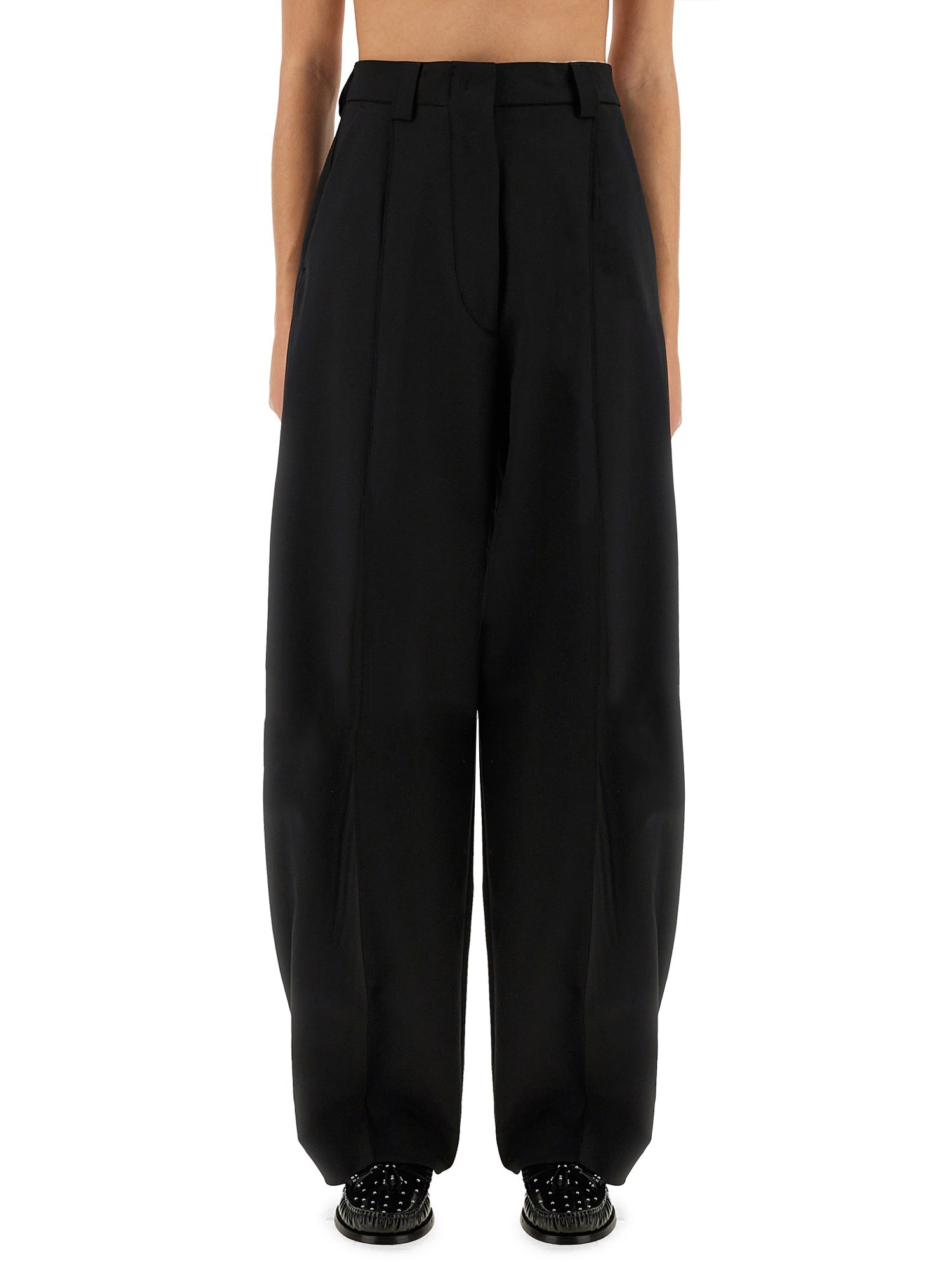 The Latest Billie Lightweight Poplin Trousers Black In Black