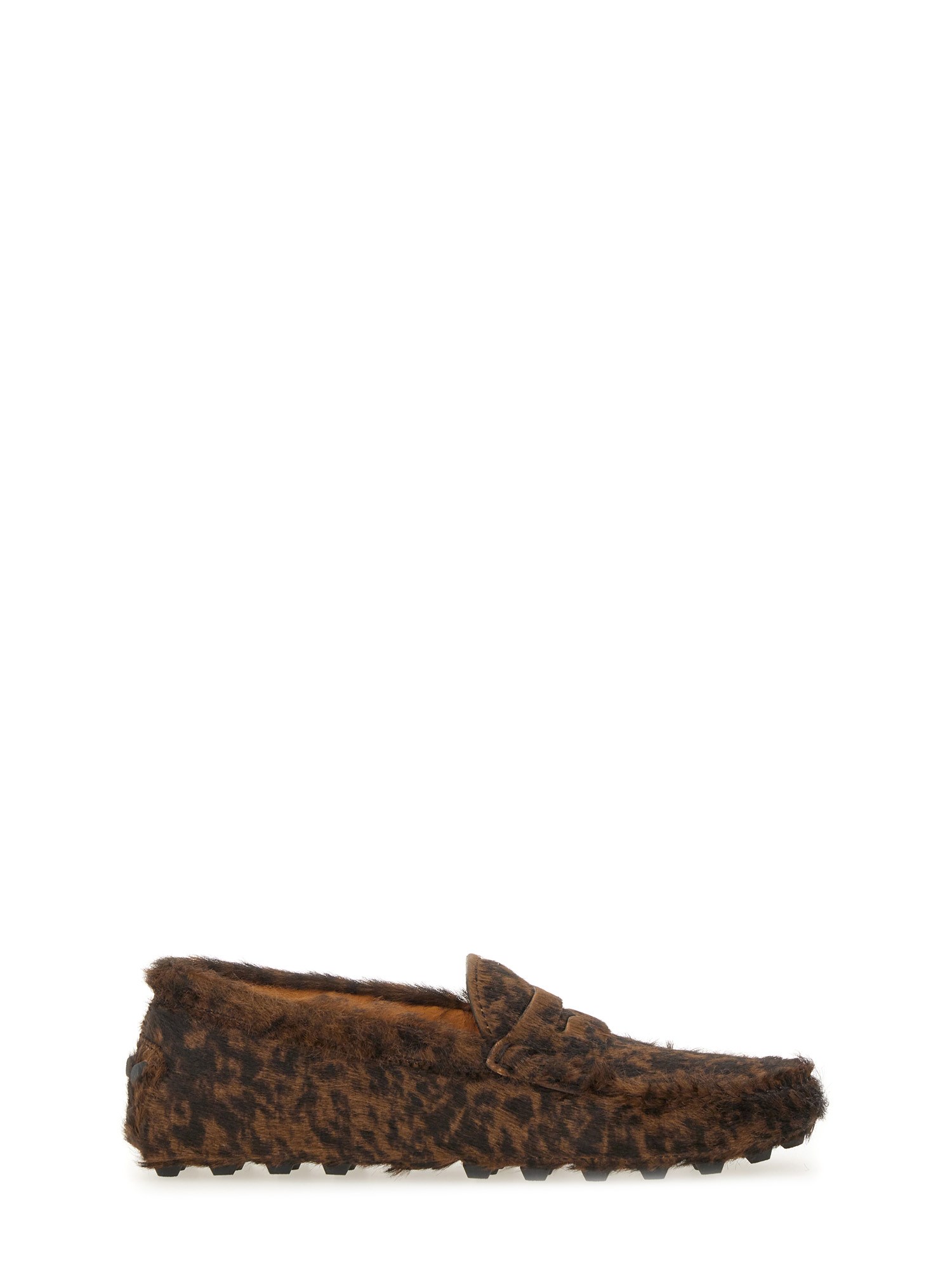 Tod's Moccasin "gommino Macro" In Black