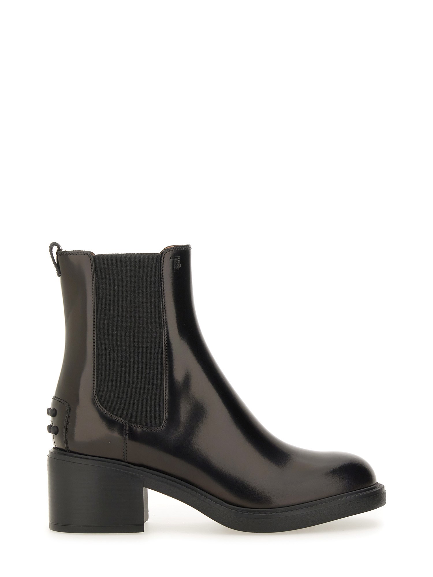 Tod's Janeiro Gomma Leather Chelsea Boots In Black