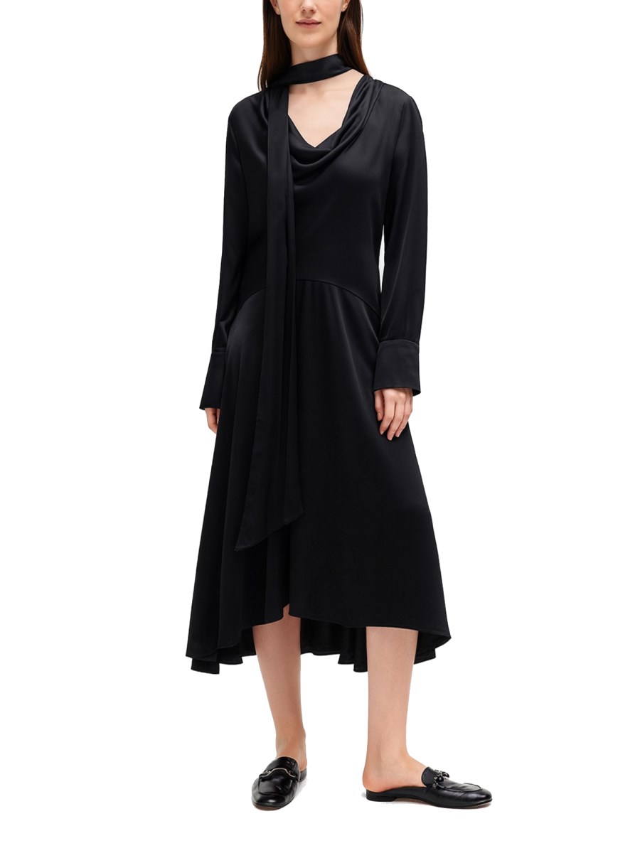 ABITO MIDI CON SCIARPA