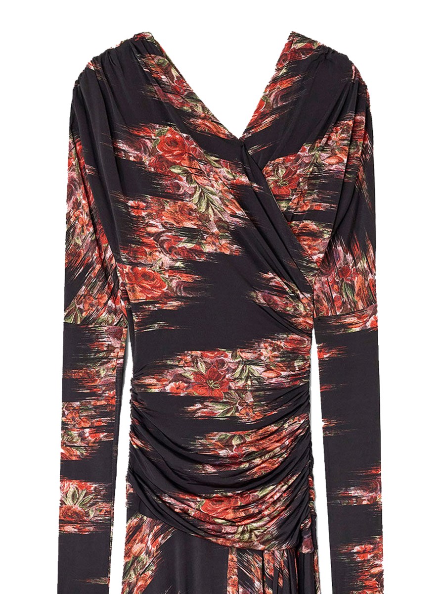 ABITO LUNGO CON STAMPA FLOREALE