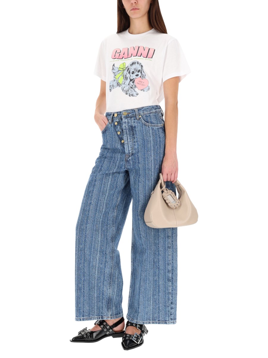 JEANS BAGGY A RIGHE