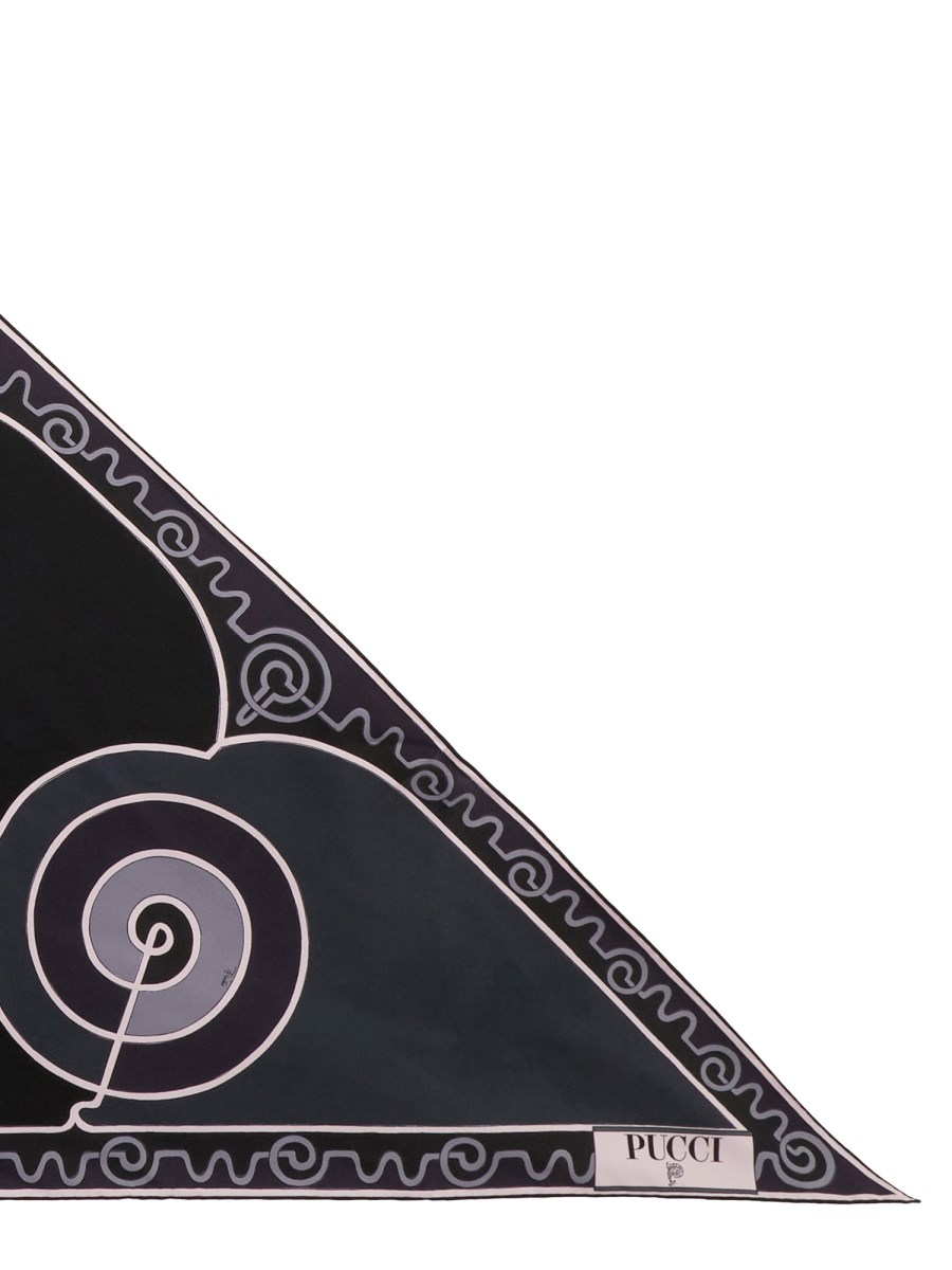 FOULARD A TRIANGOLO IN STAMPA ASTRO