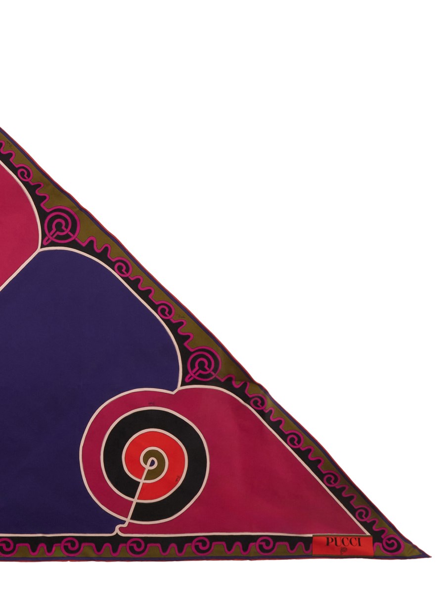 FOULARD A TRIANGOLO IN STAMPA ASTRO