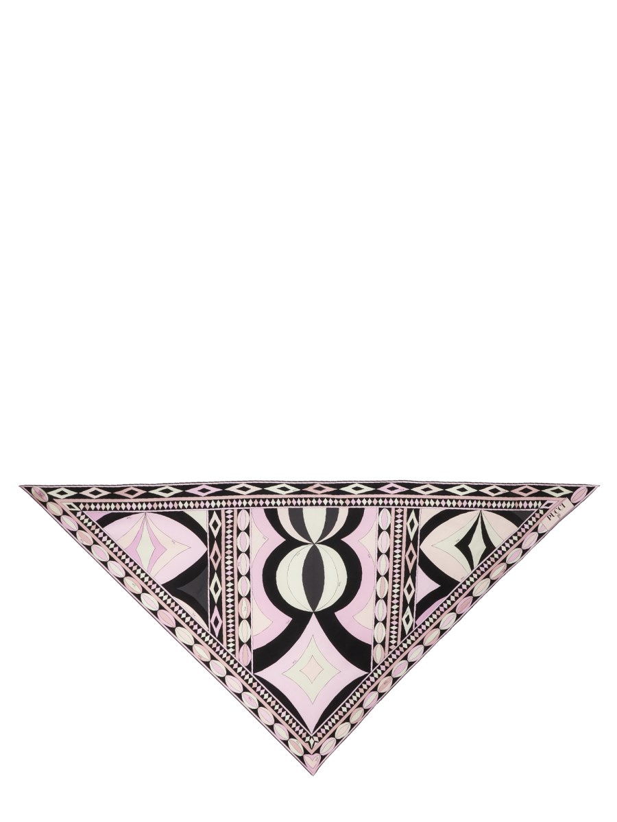 FOULARD A TRIANGOLO IN STAMPA COLLANE