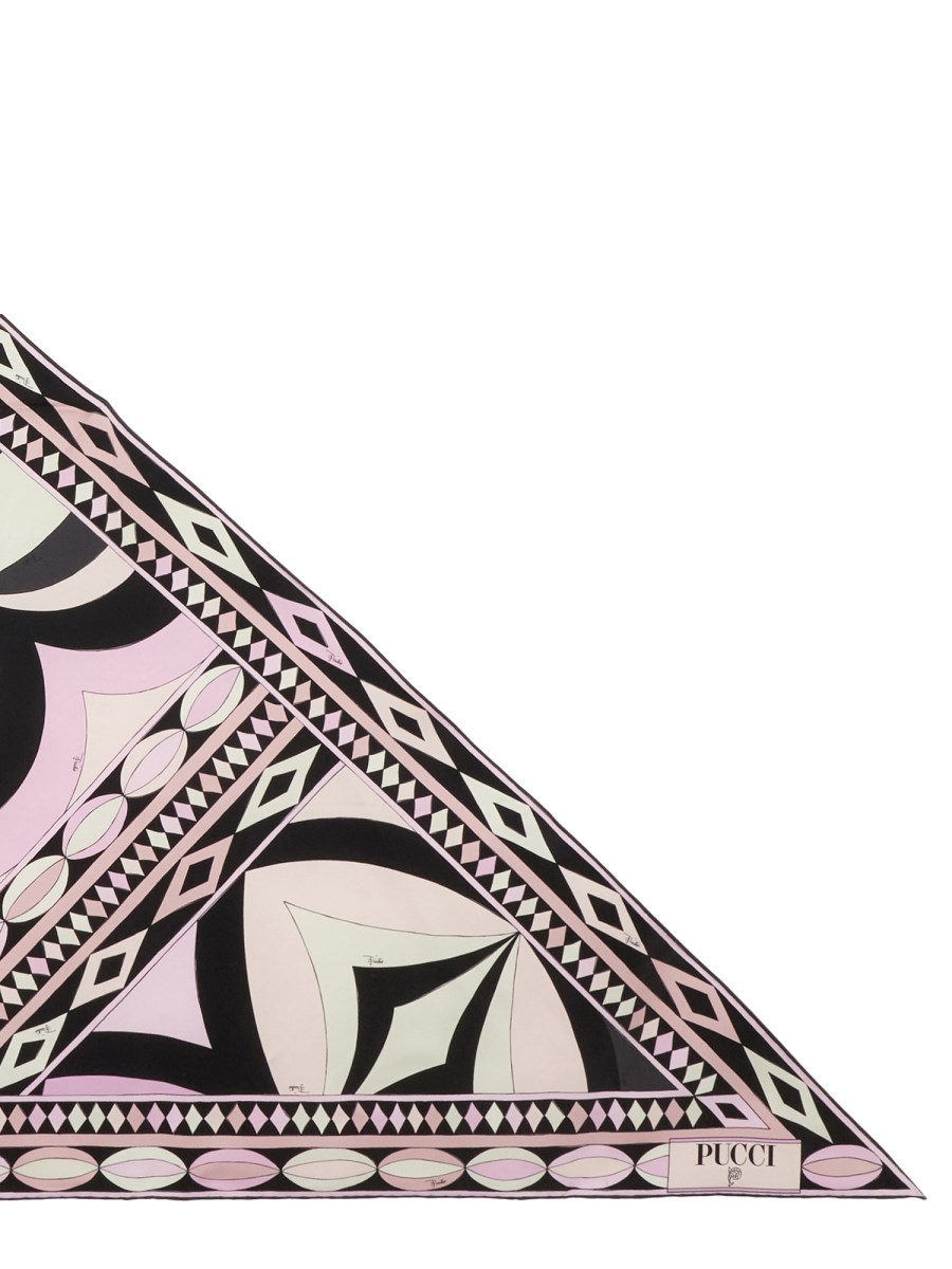 FOULARD A TRIANGOLO IN STAMPA COLLANE