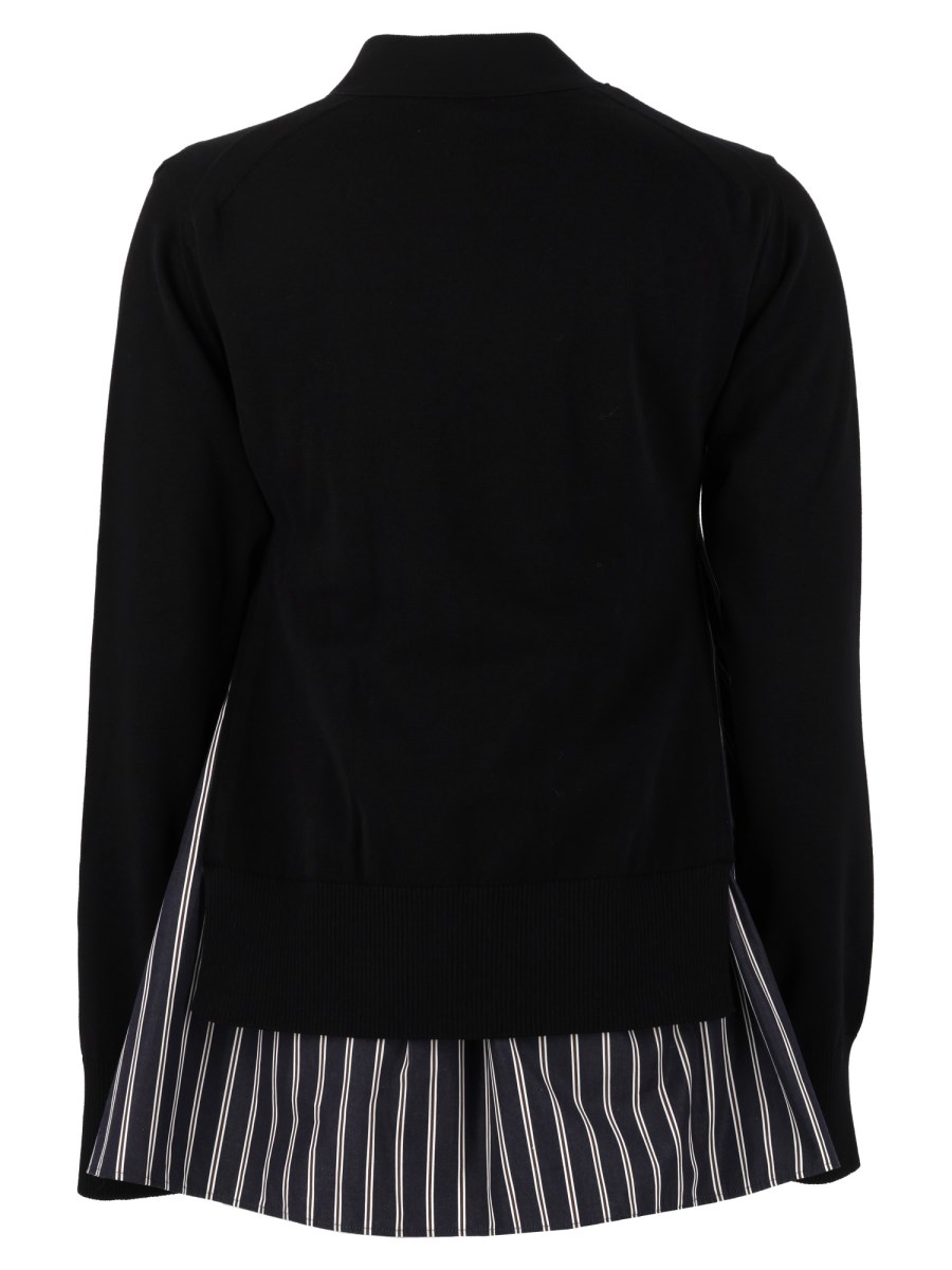 CARDIGAN A RIGHE PATCHWORK