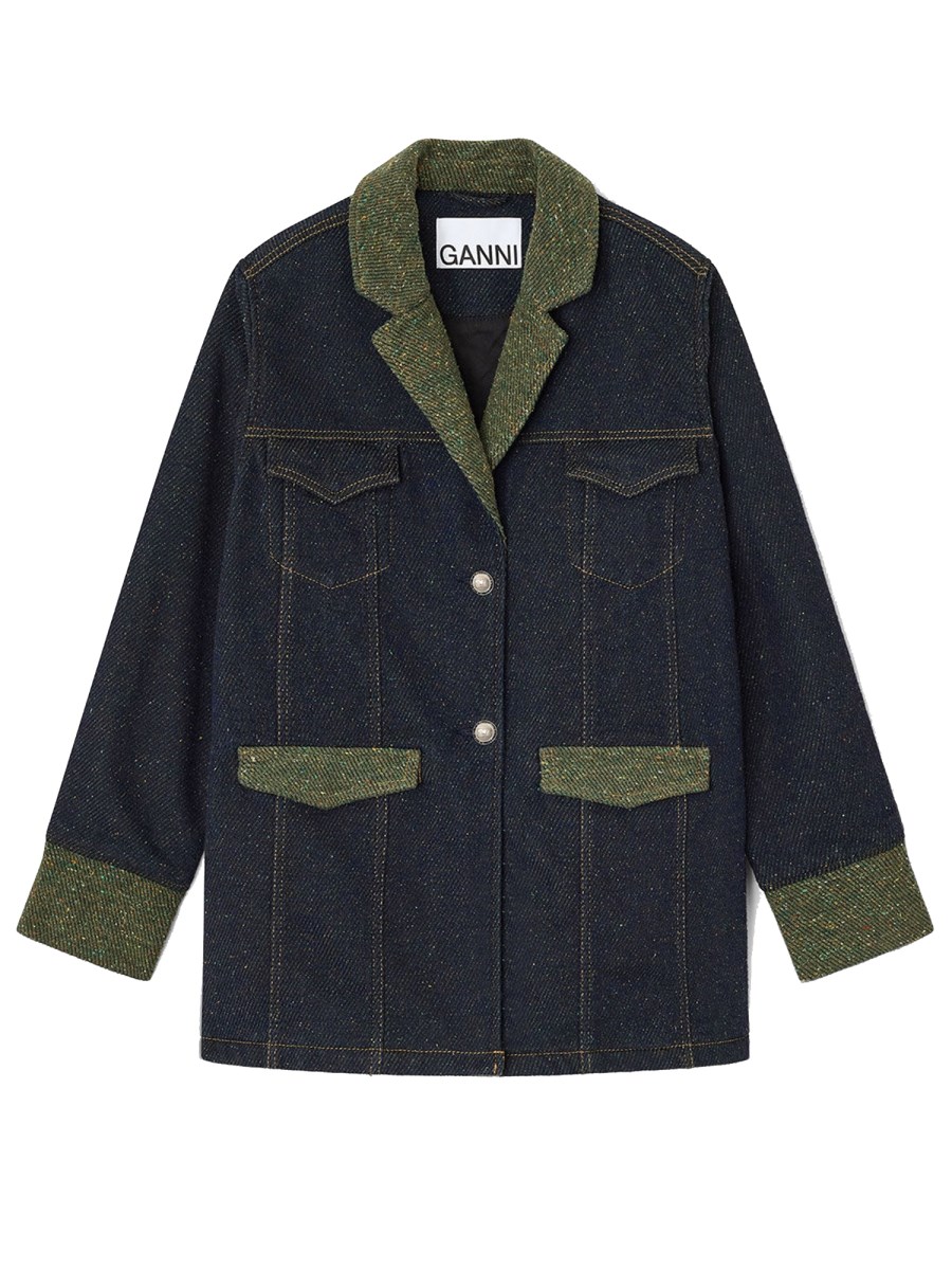 BLAZER IN DENIM DI COTONE