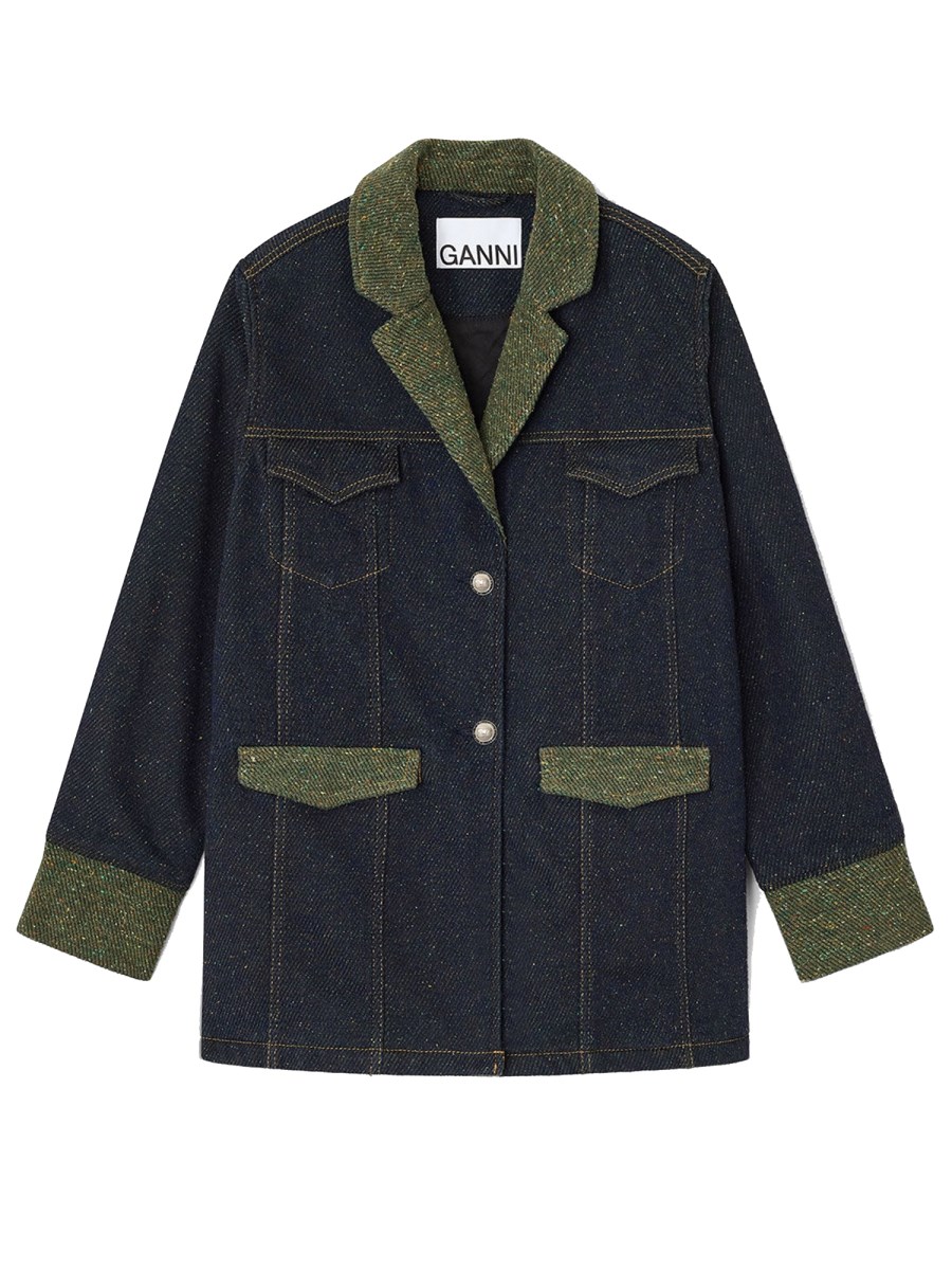 BLAZER IN DENIM DI COTONE