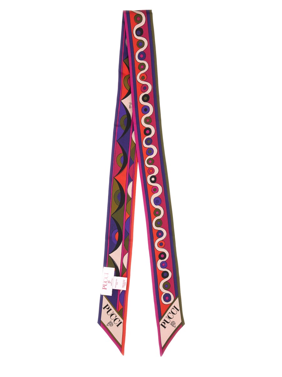 FOULARD IN STAMPA IRIDE E ROMBI