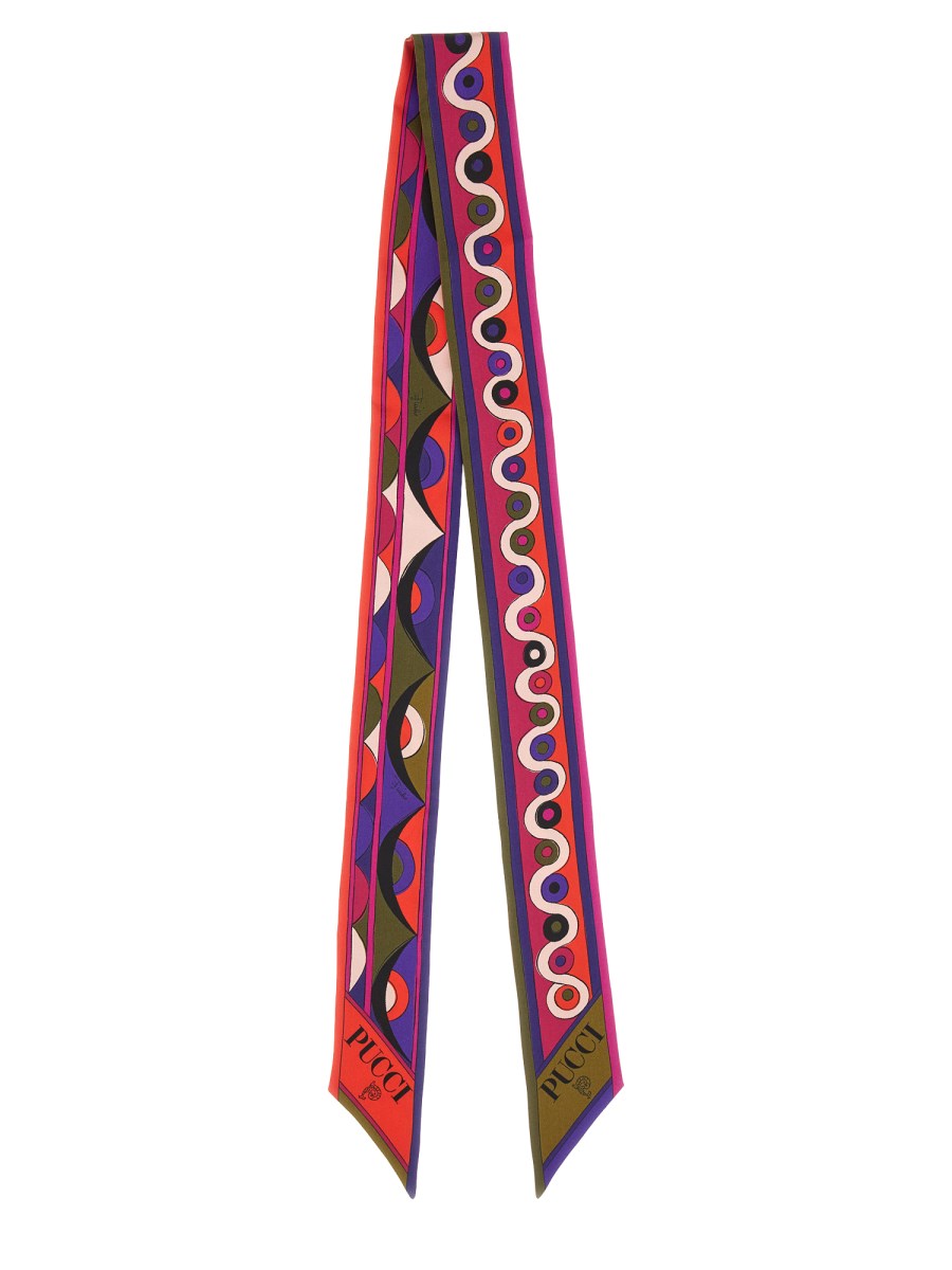 FOULARD IN STAMPA IRIDE E ROMBI