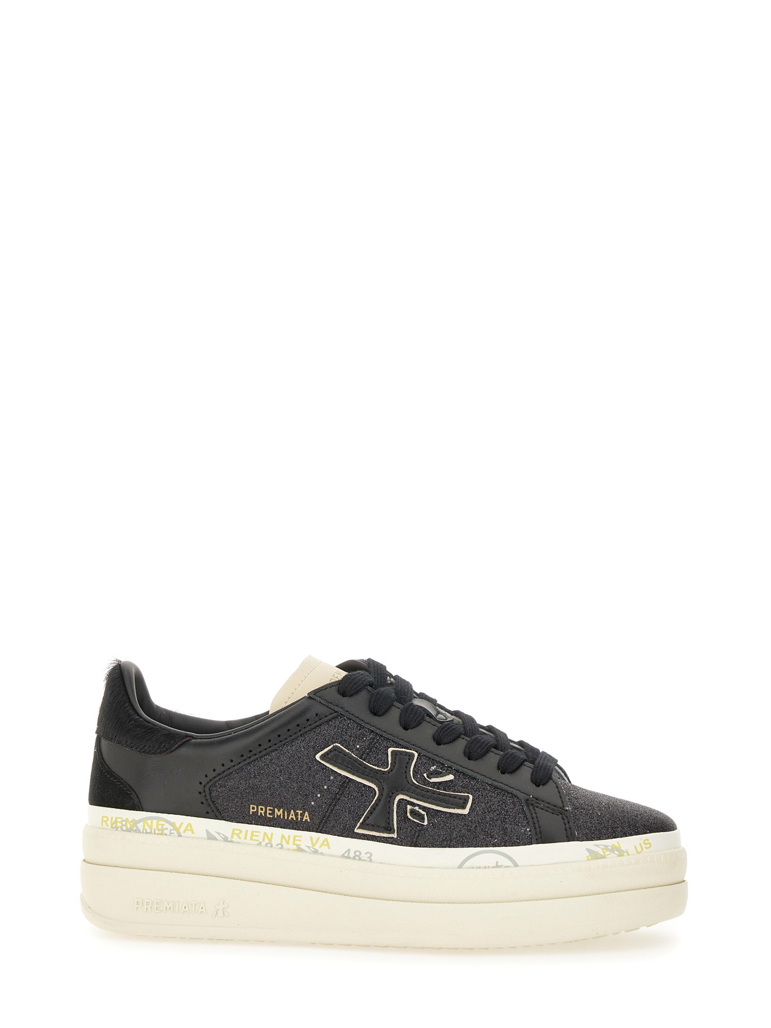 Premiata Sneakers  Woman Color Black In Black