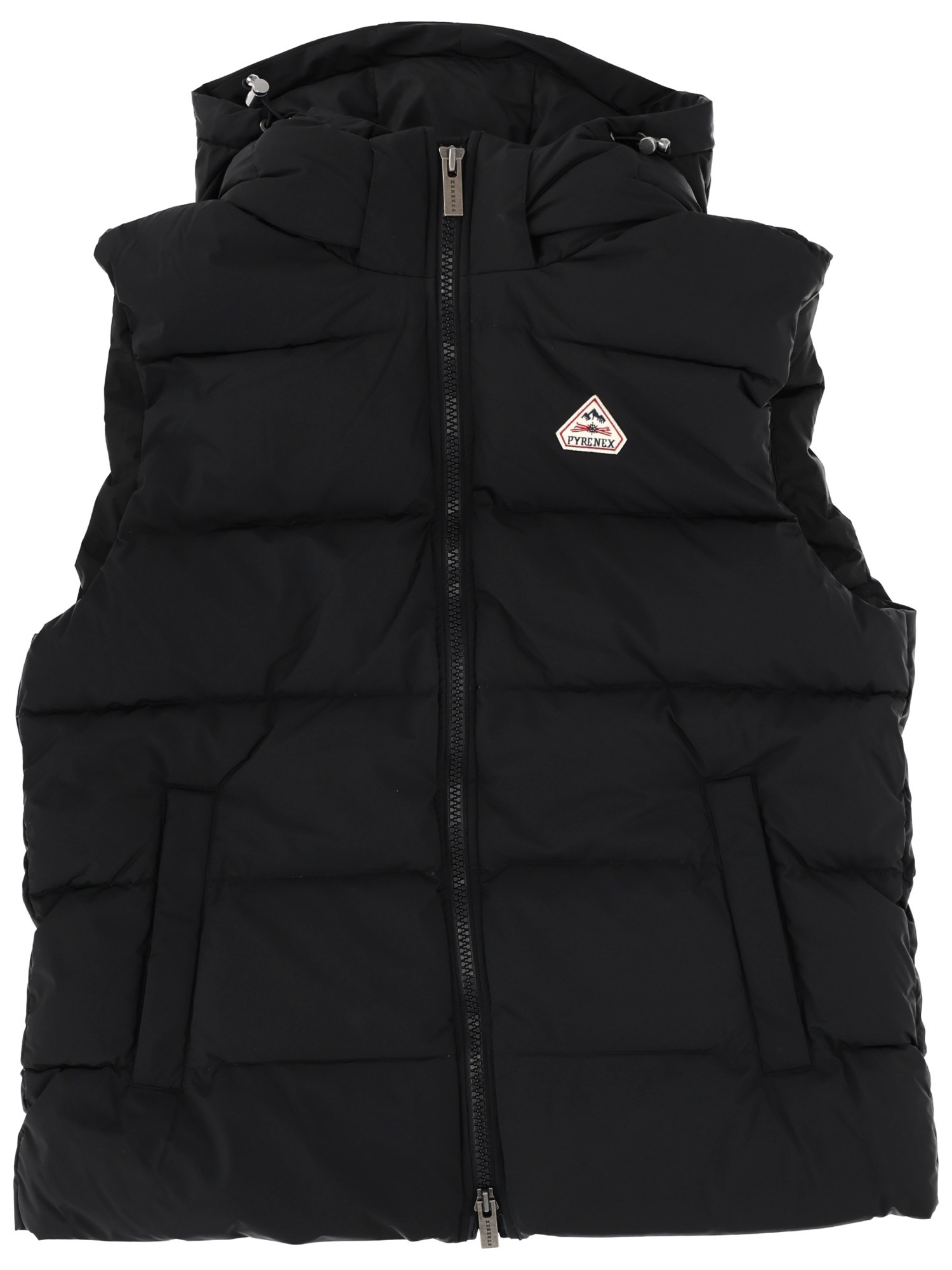 Pyrenex Hooded Padded Jacket For Cold Weather In Black