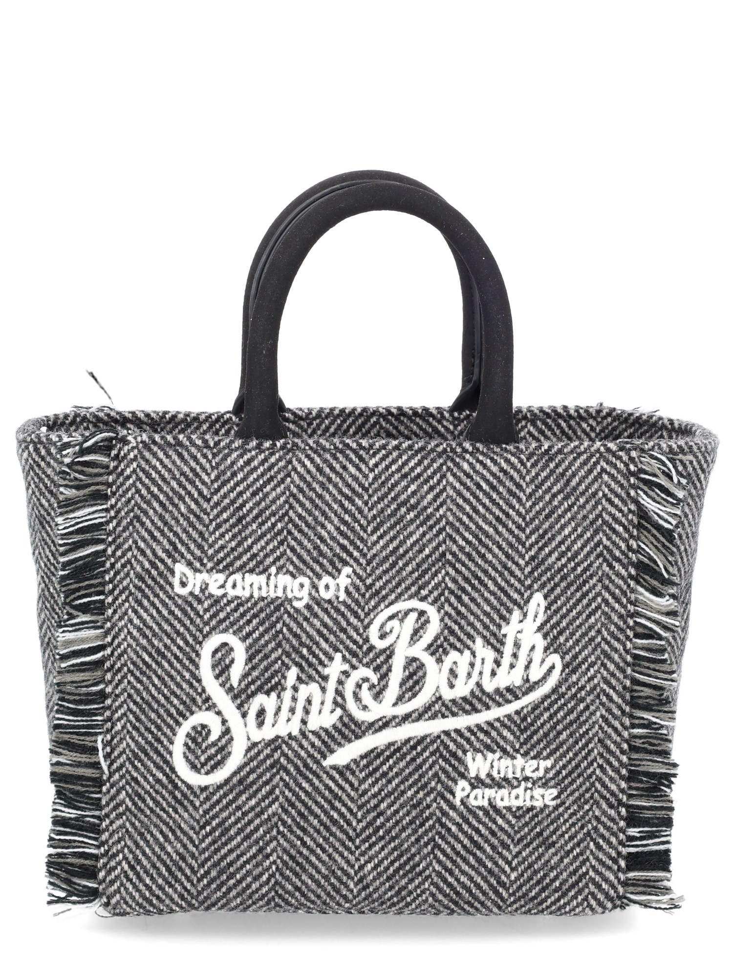 Mc2 Saint Barth "vanity Mini" Tote Bag In Black