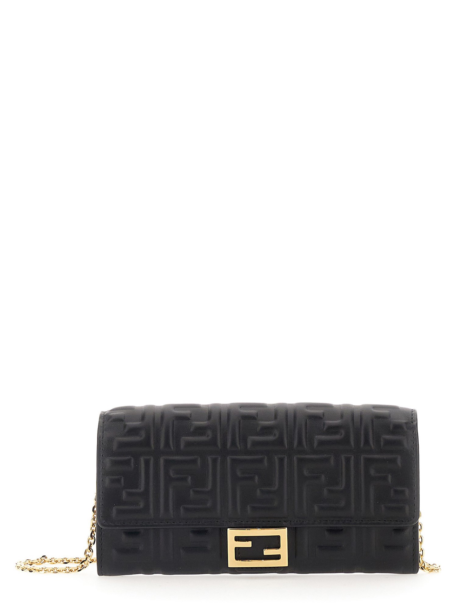 Fendi Continental "baguette" Wallet In Black