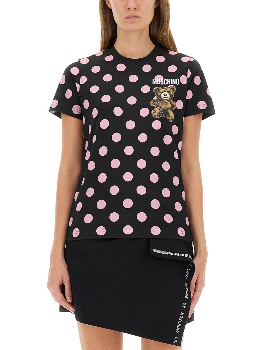 T-SHIRT TEDDY POLKA DOTS
