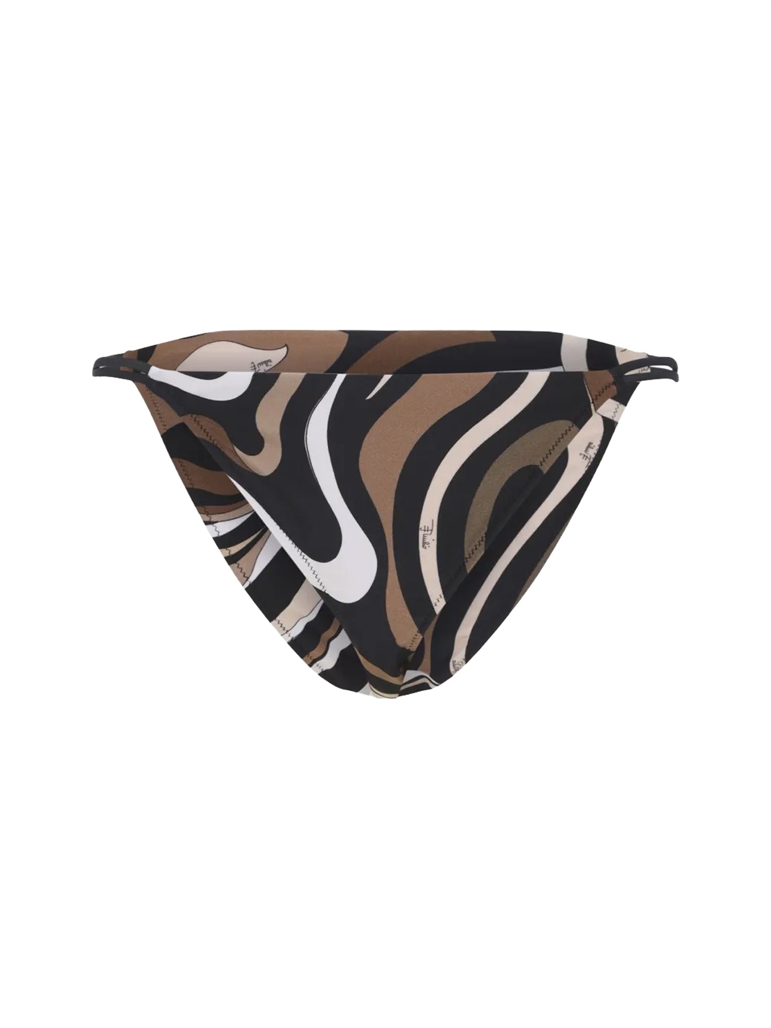 Pucci Print Bikini Bottom In Gold
