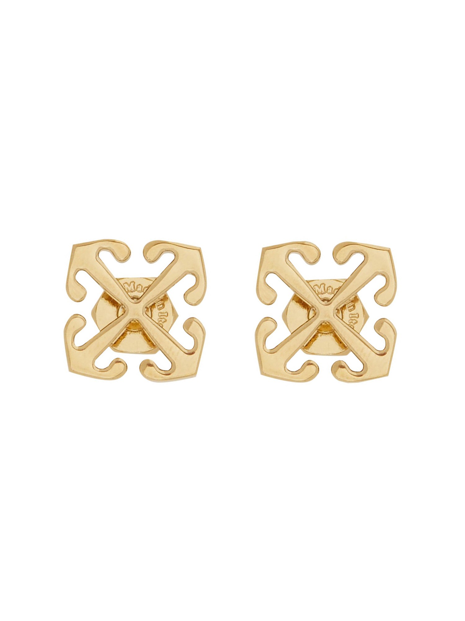 Off-white Mini "arrow" Earrings In Gold