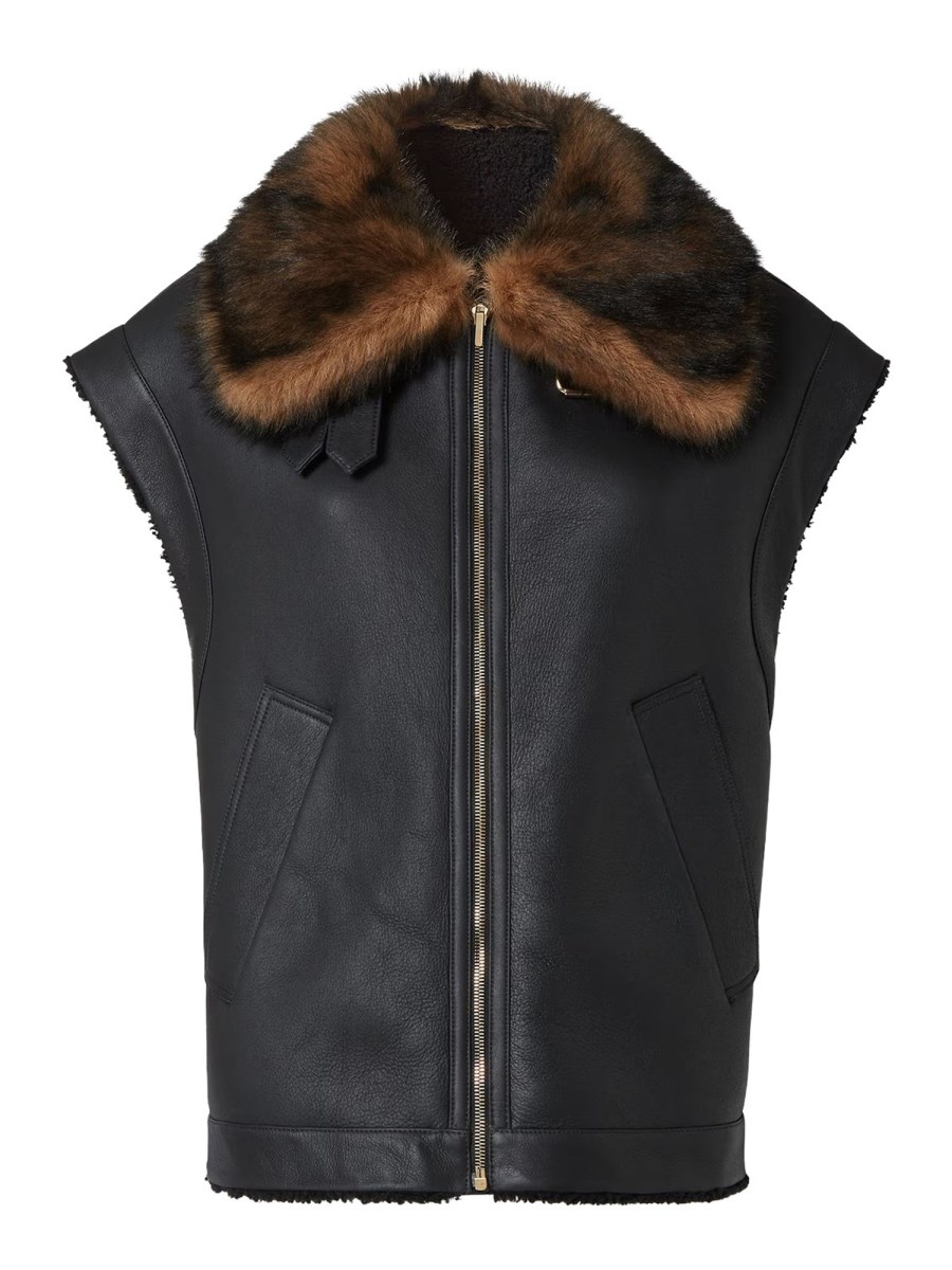 GILET IN PELLICCIA DI MONTONE