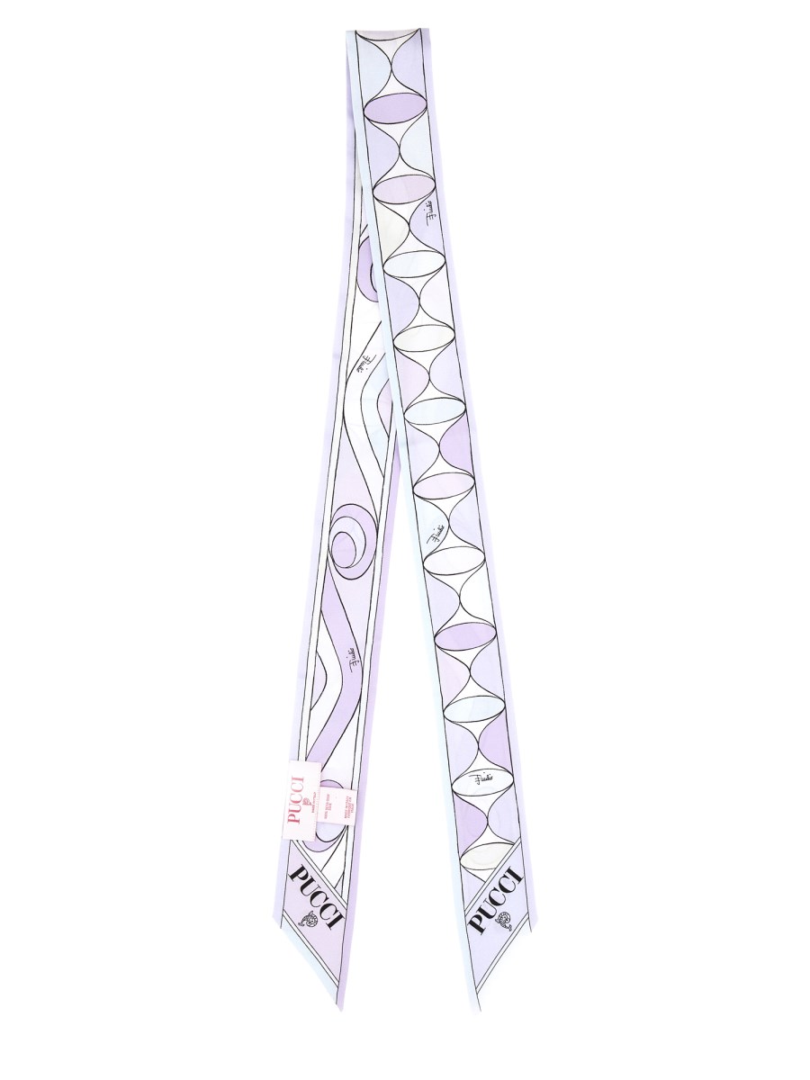 FOULARD CON MIX DI STAMPE 