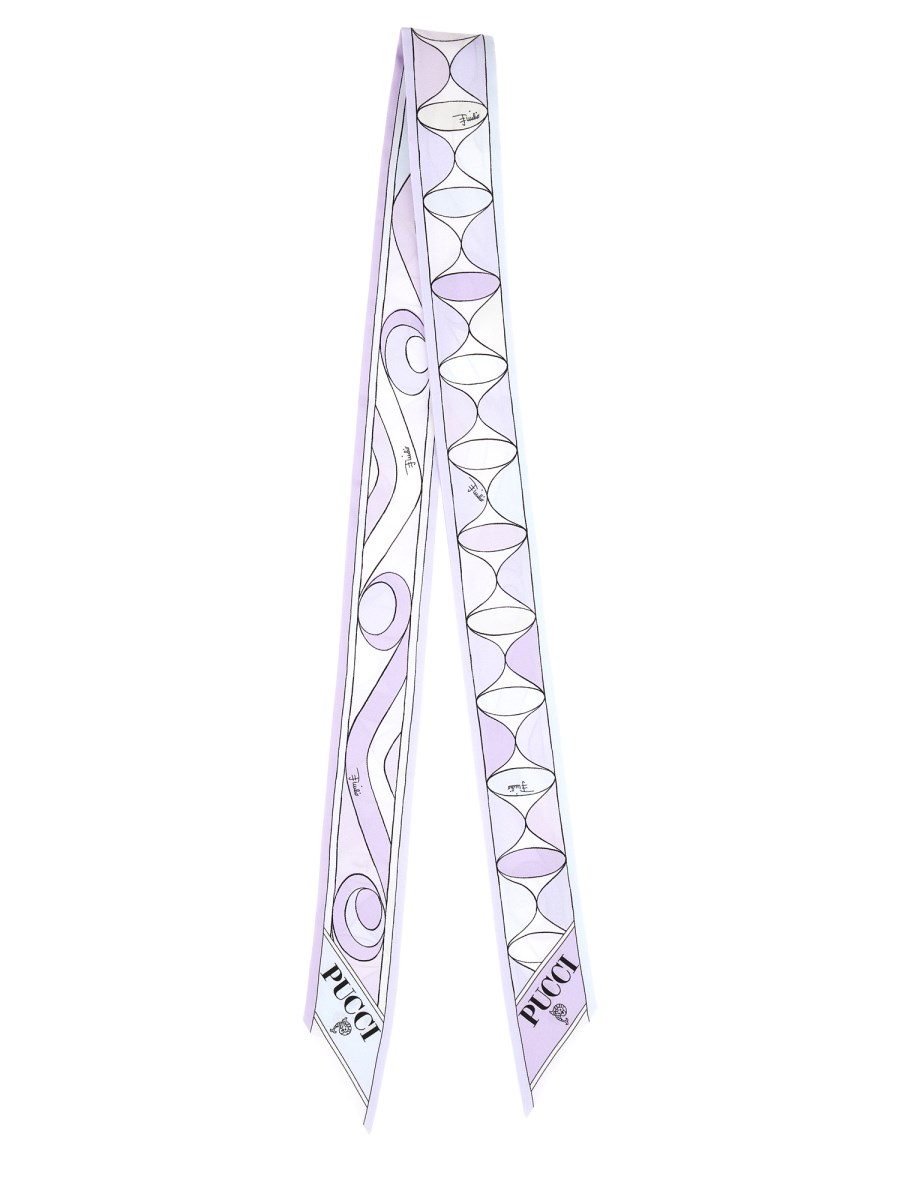FOULARD CON MIX DI STAMPE 