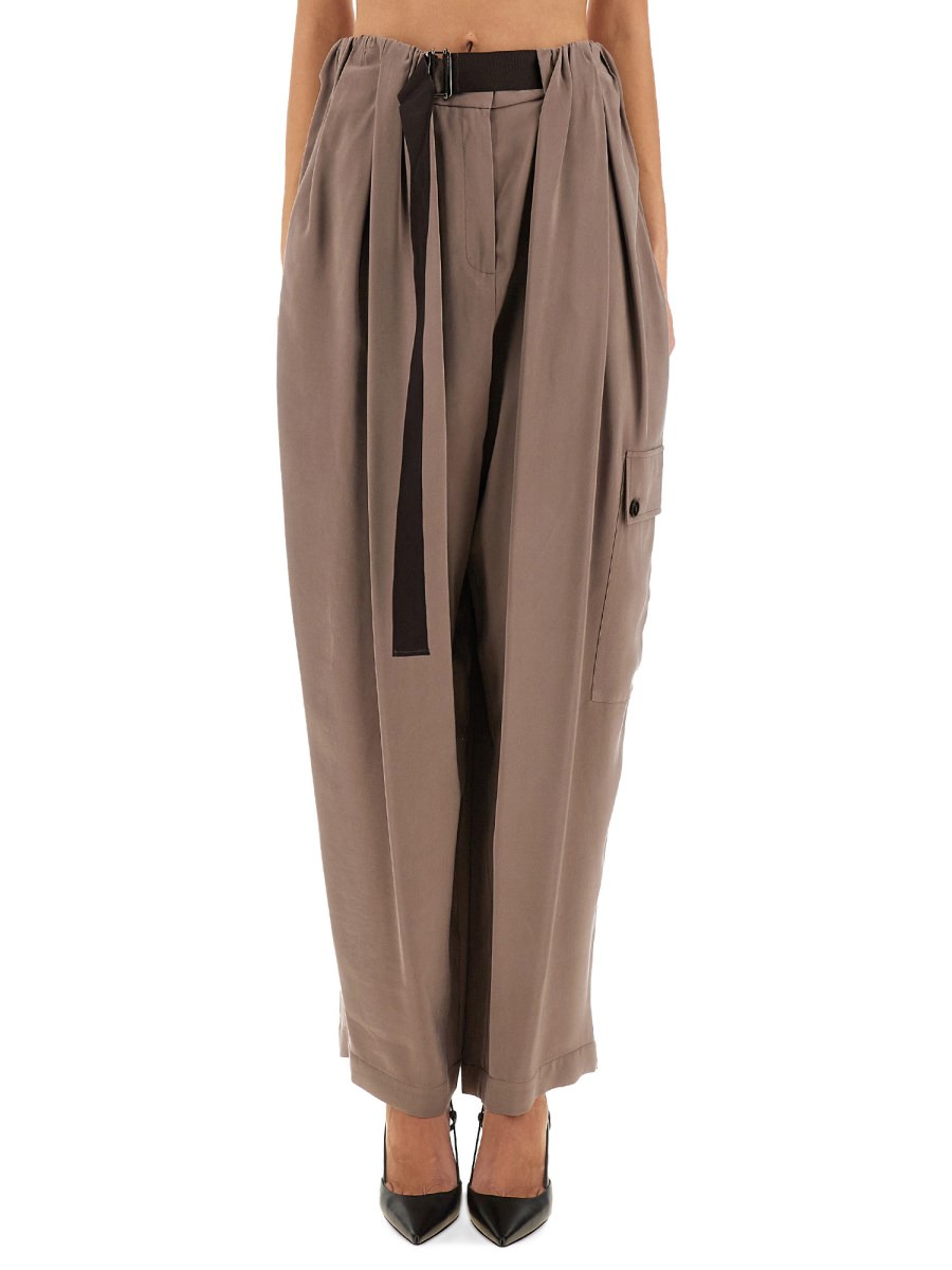 PANTALONE CARGO EFFETTO ARRICCIATO