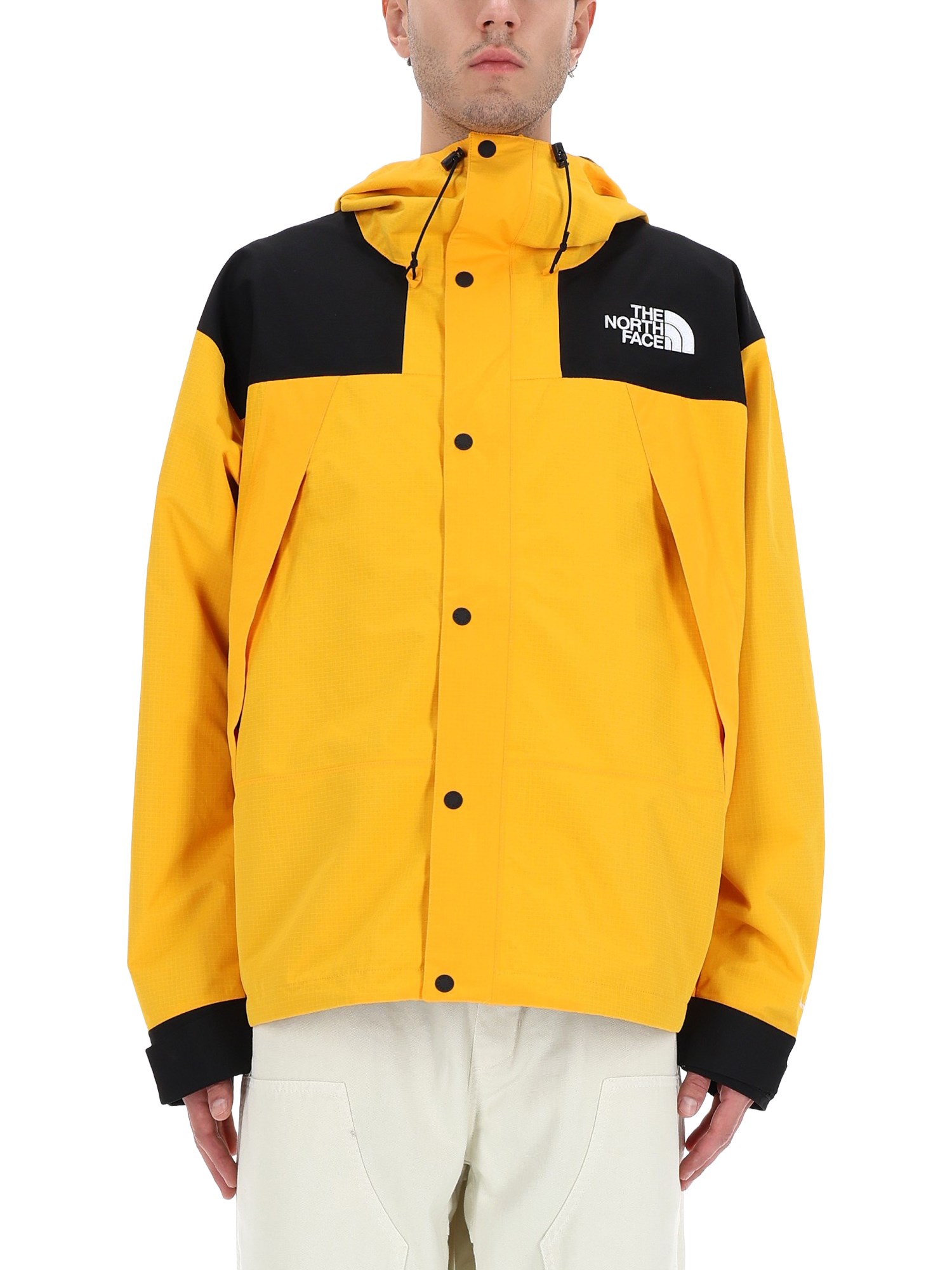 The North Face Dryvent Mono Nylon Windbreaker Jacket In Yellow