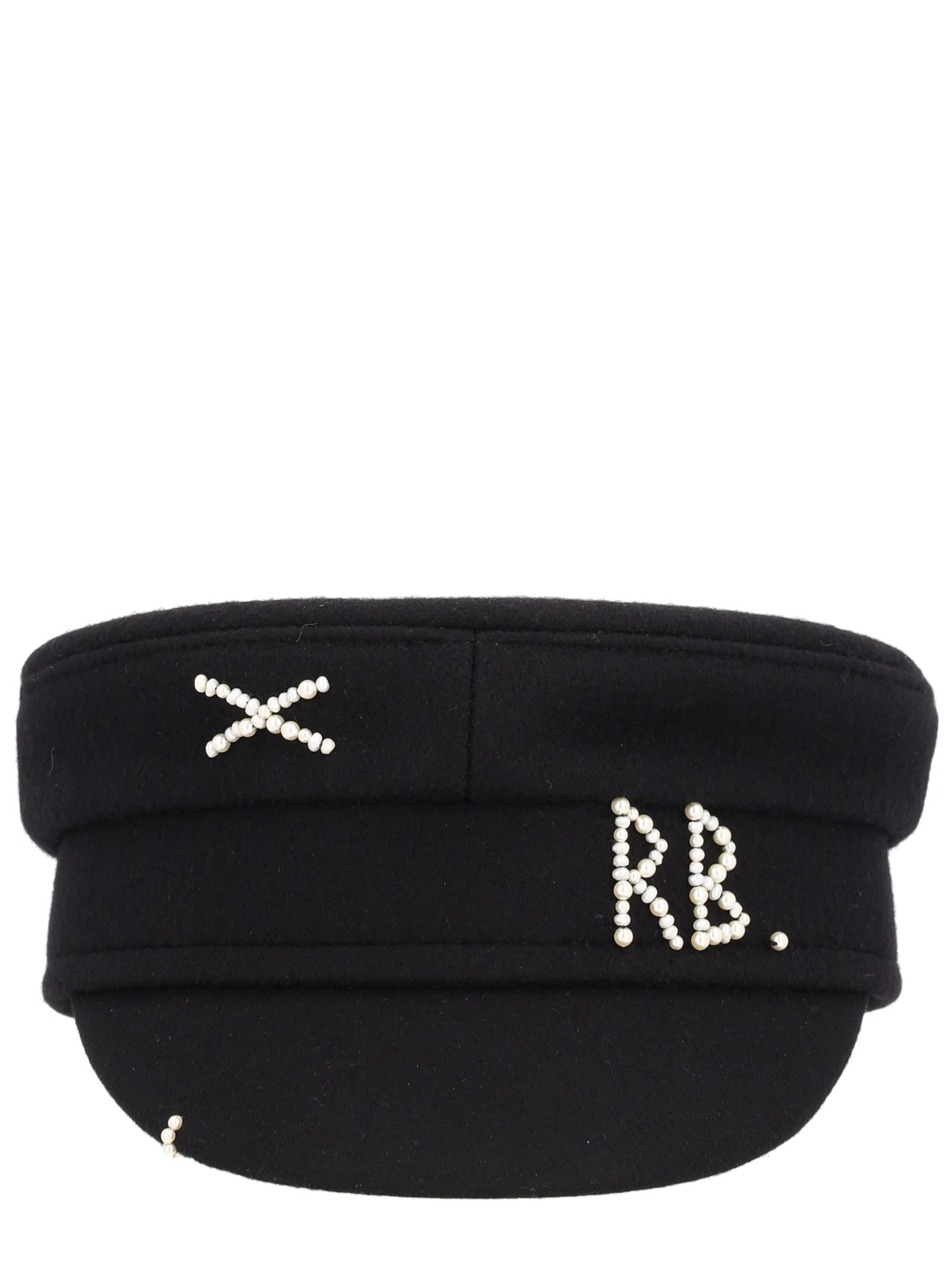 Ruslan Baginskiy Embellished Brimmed Hat Showcasing Refined Craftsmanship In Black