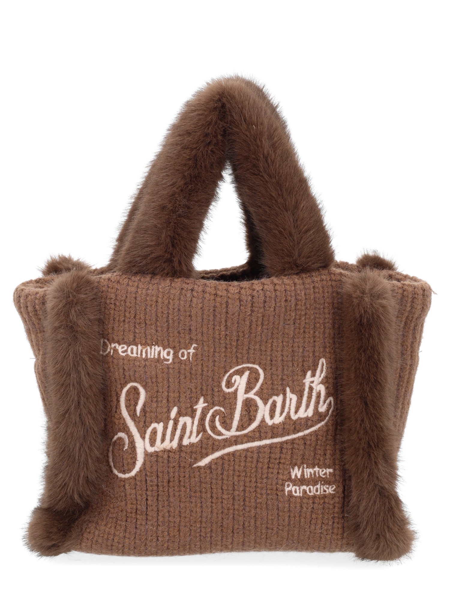 Mc2 Saint Barth "vanity Mini" Tote Bag In Brown
