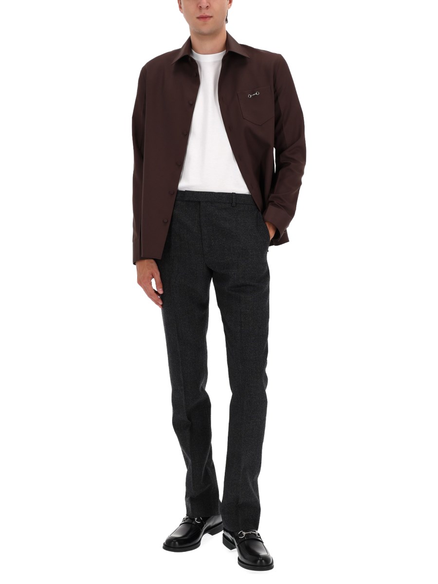 CAMICIA CON MORSETTO