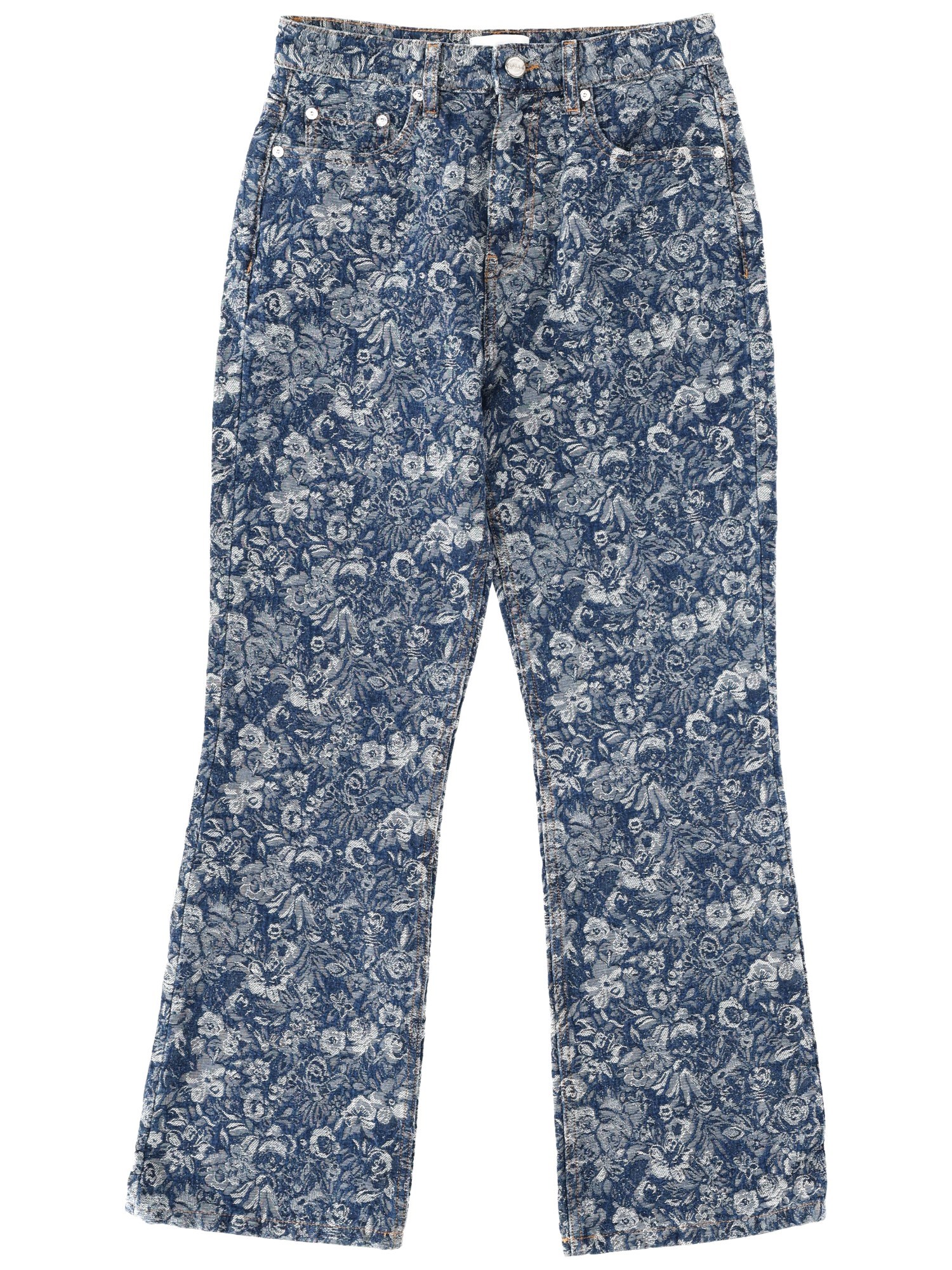 ganni "tapestry" jeans