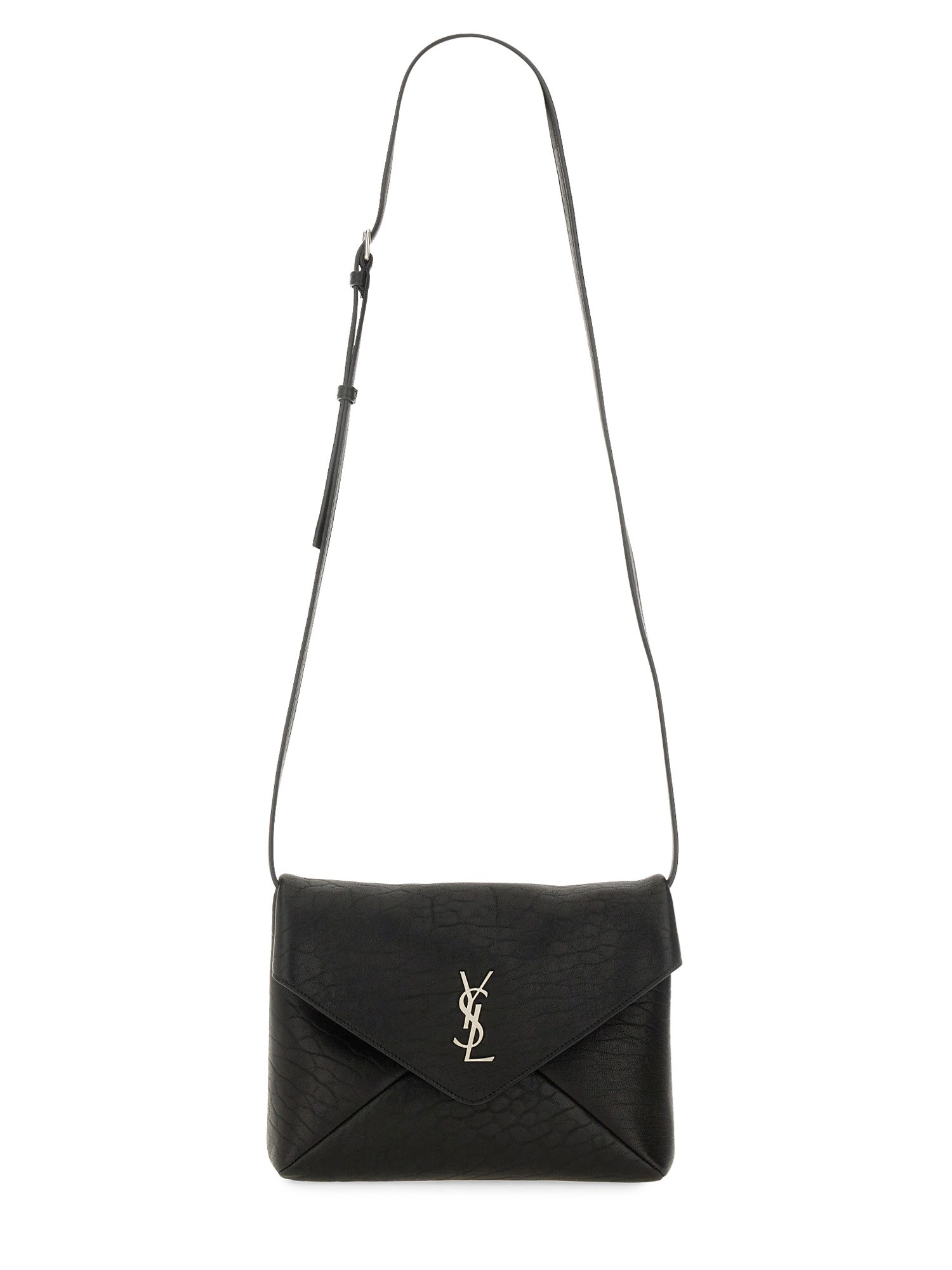 Saint Laurent "messenger Envelope Cassandra" Bag In Black