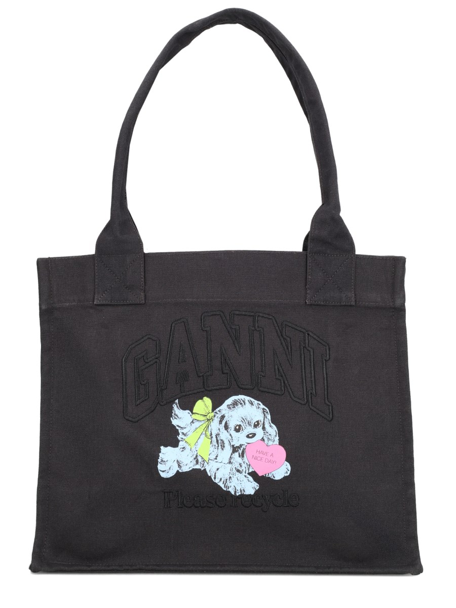 BORSA TOTE BLACK PUPPY