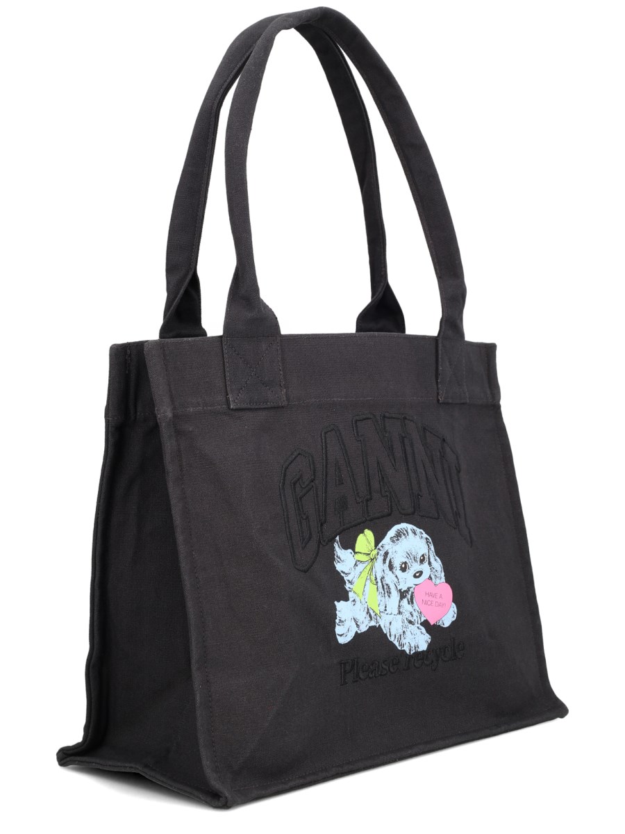 BORSA TOTE BLACK PUPPY