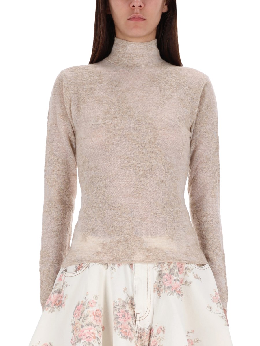 MAGLIA IN MISTO ALPACA