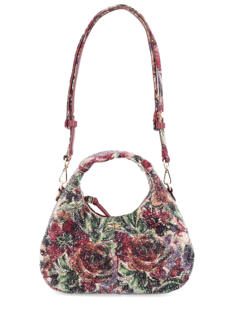 BORSA HOBO MINI TAPESTRY STRASS