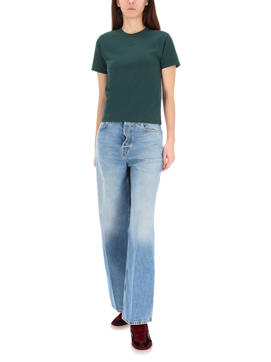 T-SHIRT CON RICAMO LOGO