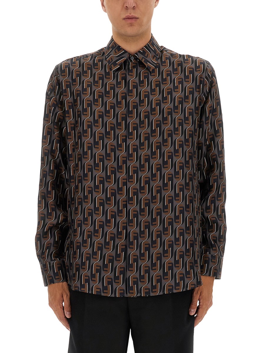 CAMICIA IN SETA STAMPATA