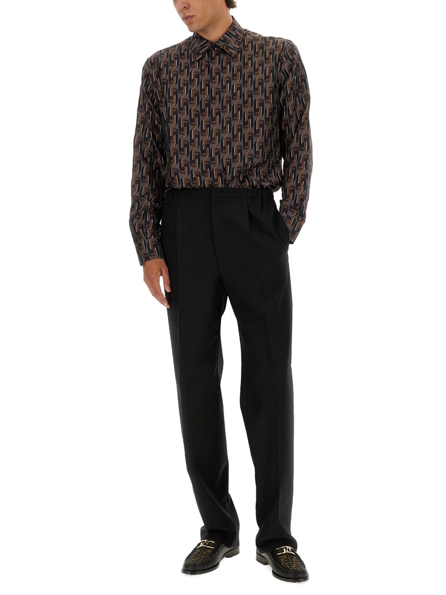 CAMICIA IN SETA STAMPATA