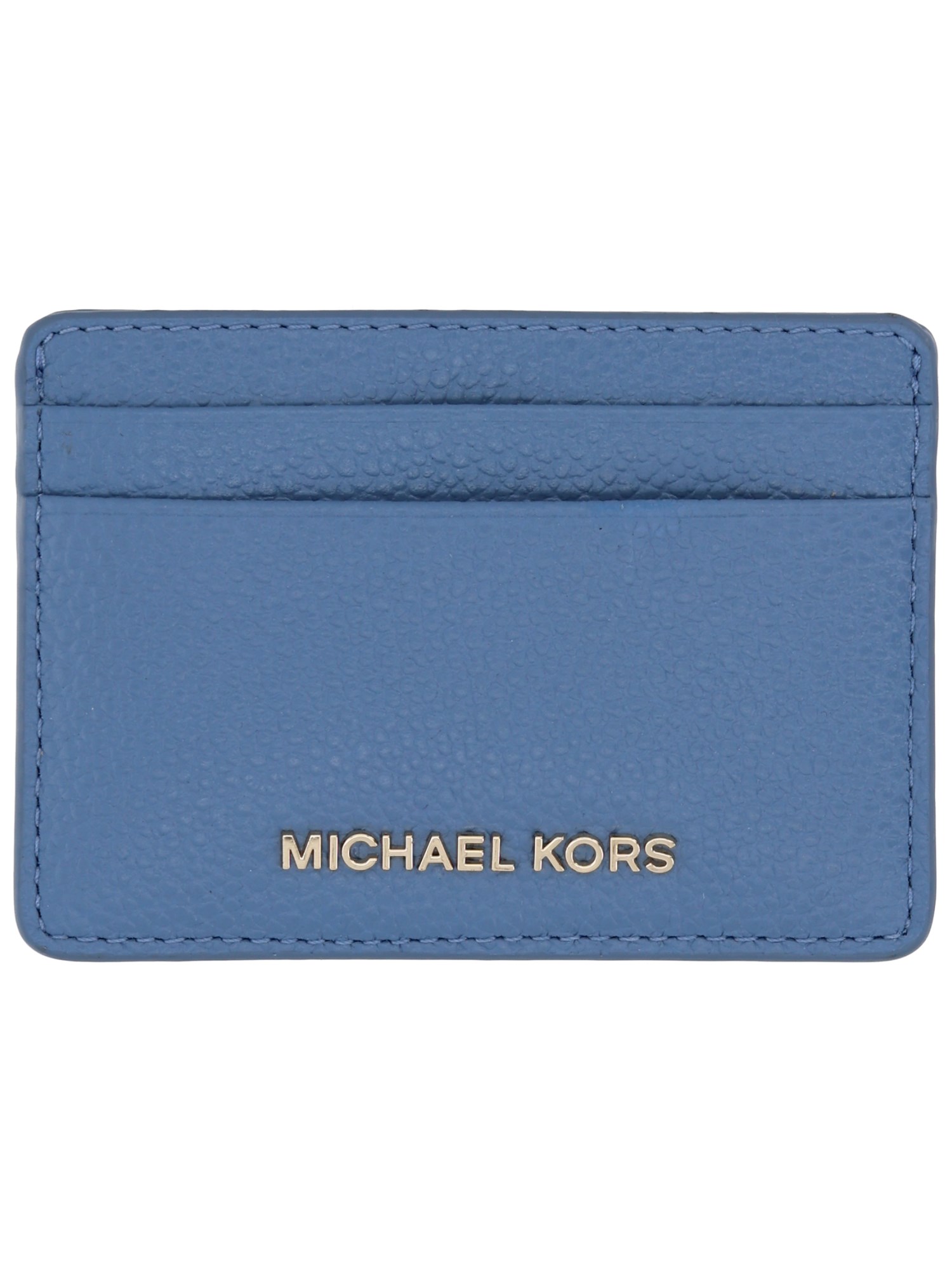 Michael Michael Kors Card Holder With Logo In Blue