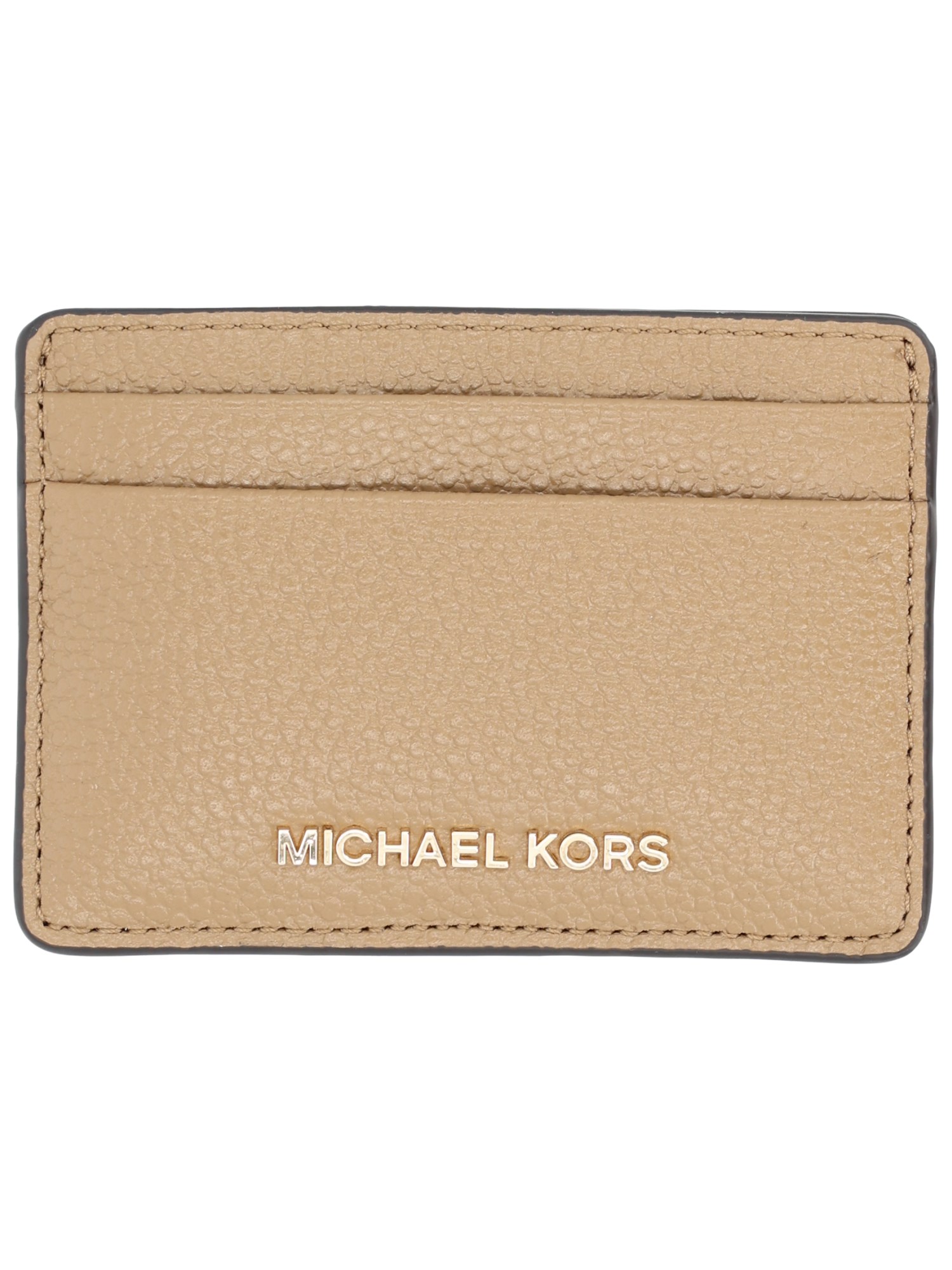 Michael Michael Kors Card Holder With Logo In Brown