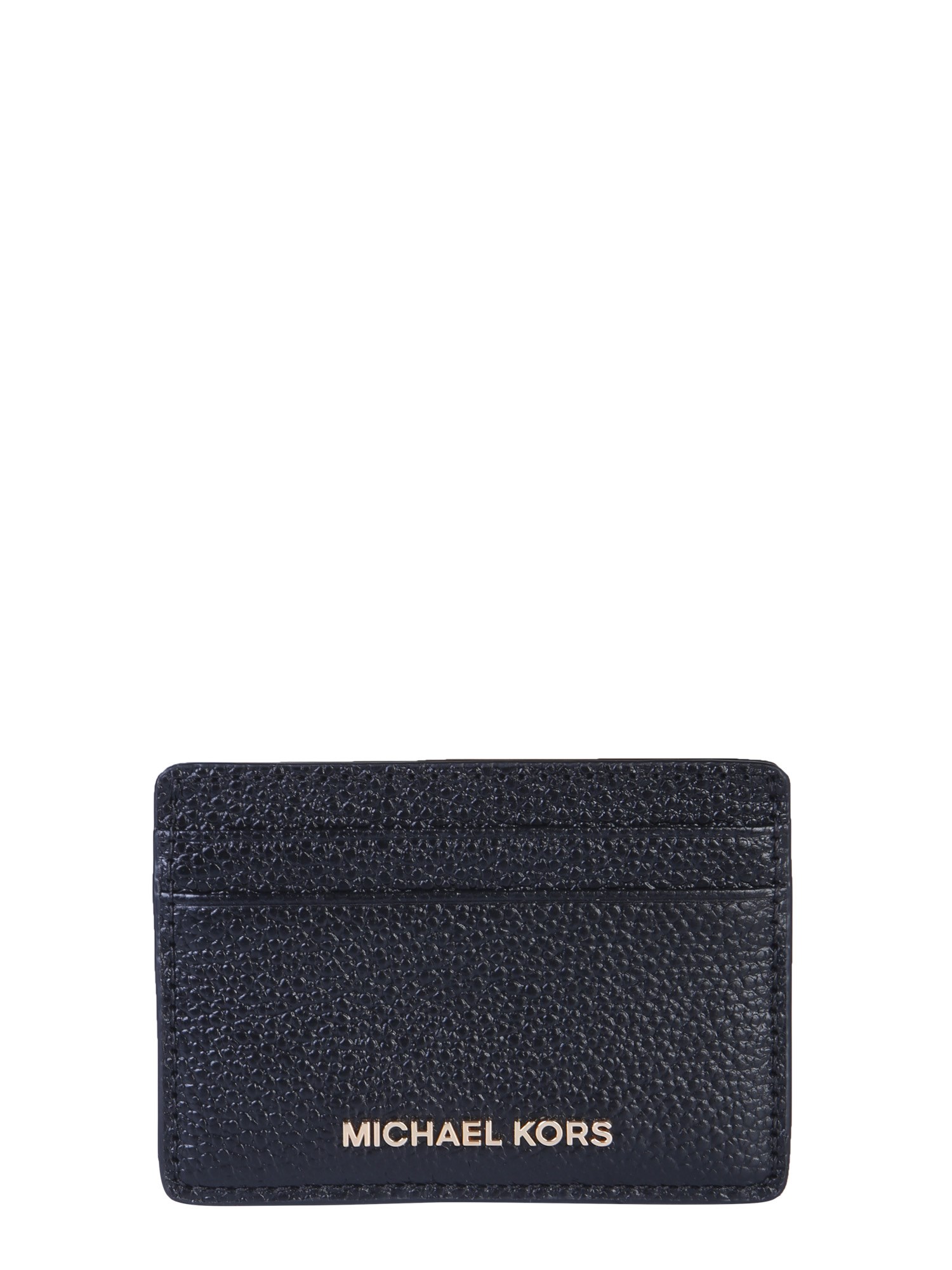 Michael Michael Kors Card Holder With Logo In Black